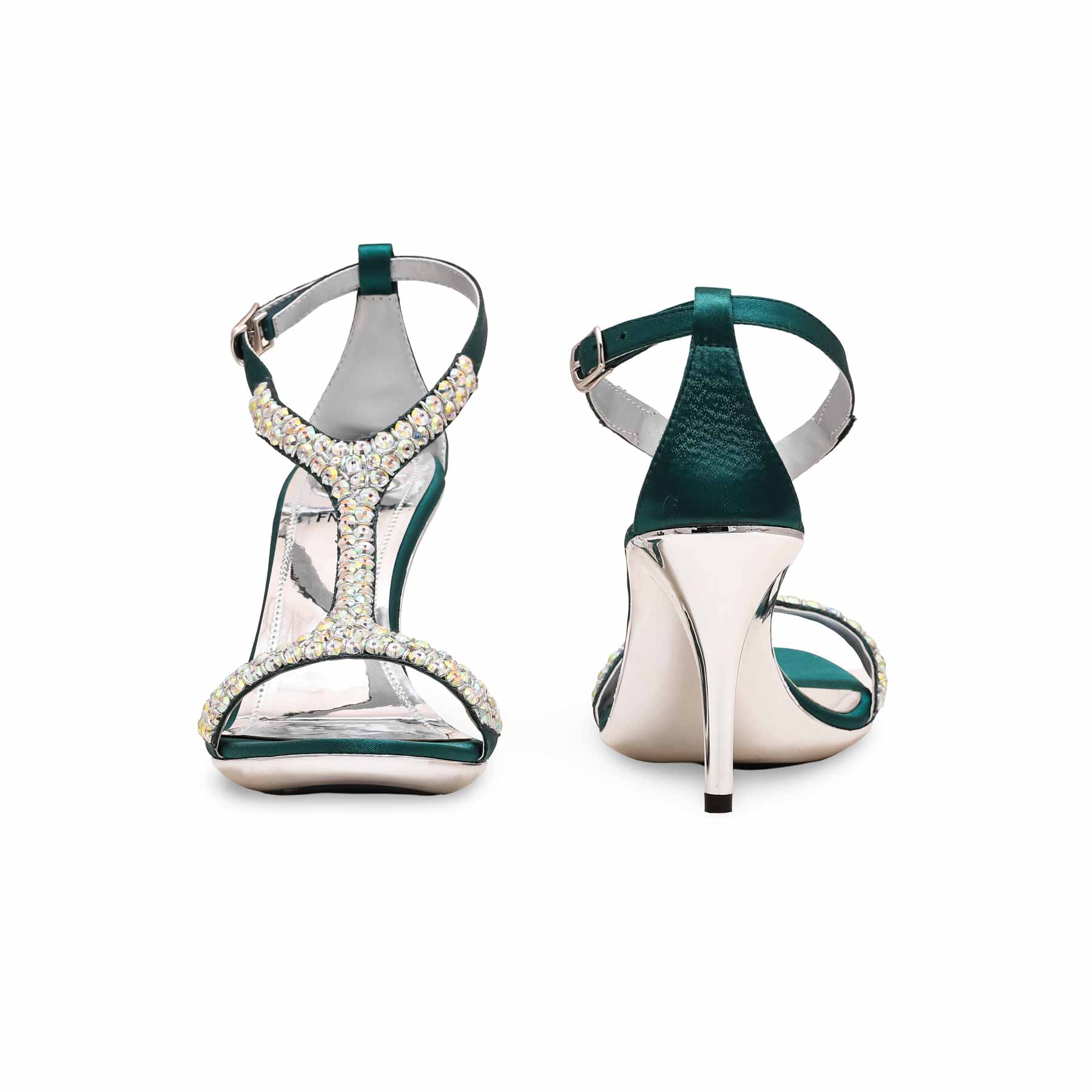Green Fancy Bridal Sandal FN6023 - Image 4