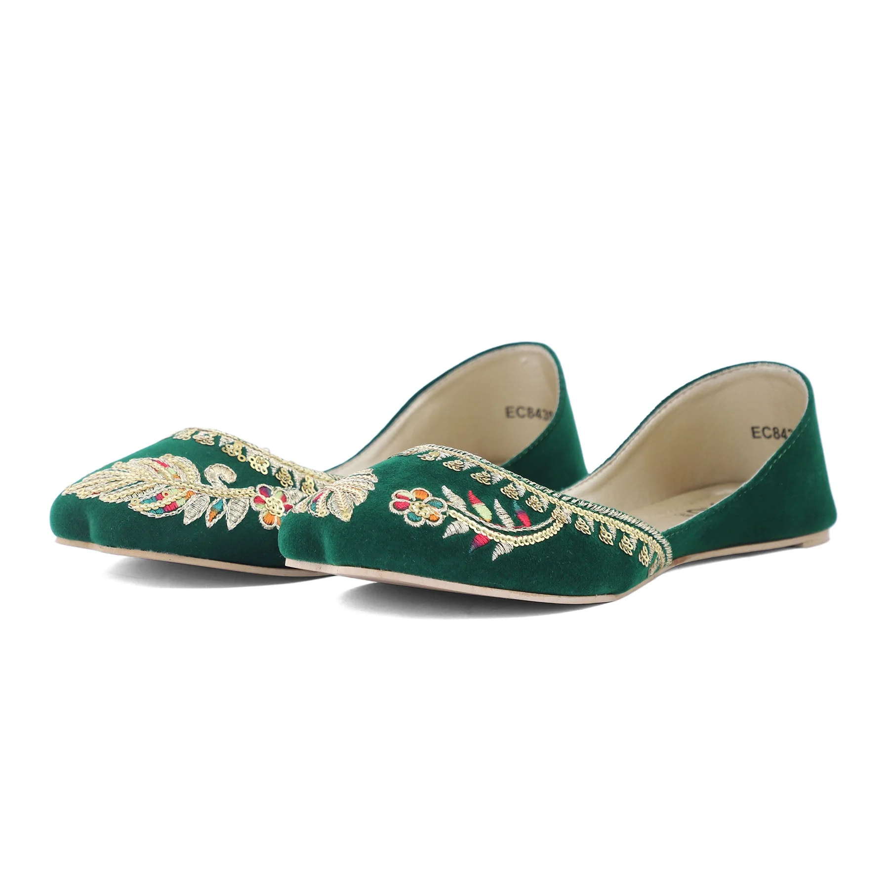 Green Fancy Khussa EC8439 - Image 2