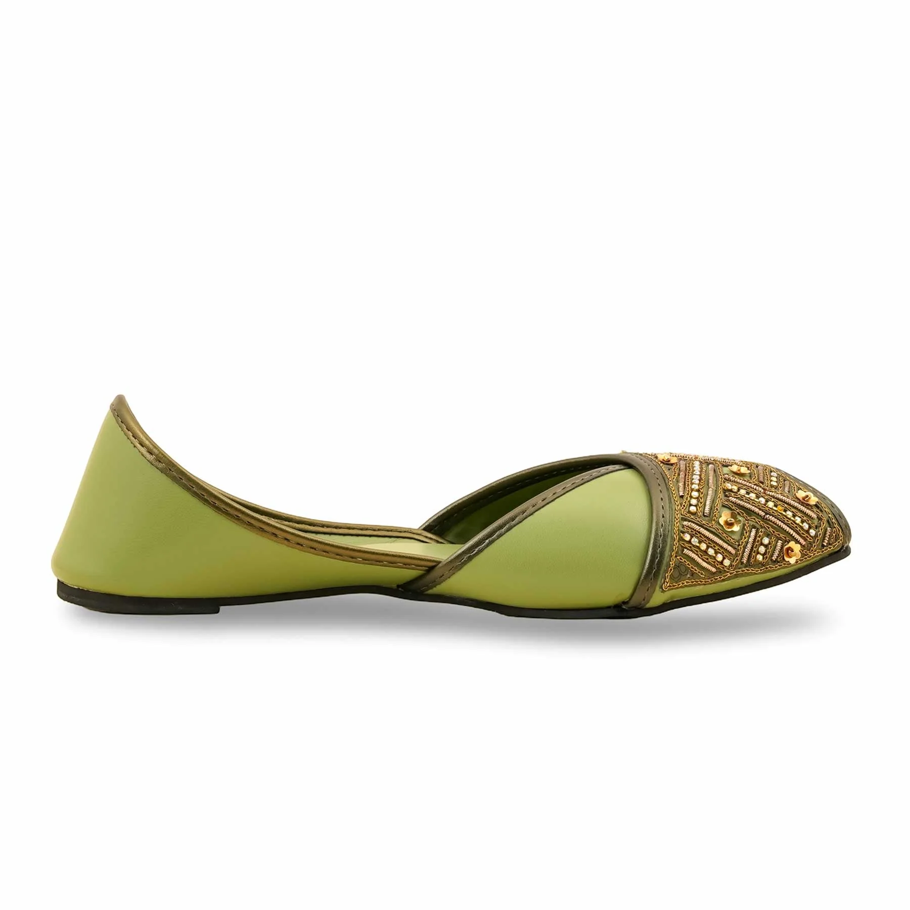 Green Fancy Khussa EC8564 - Image 2