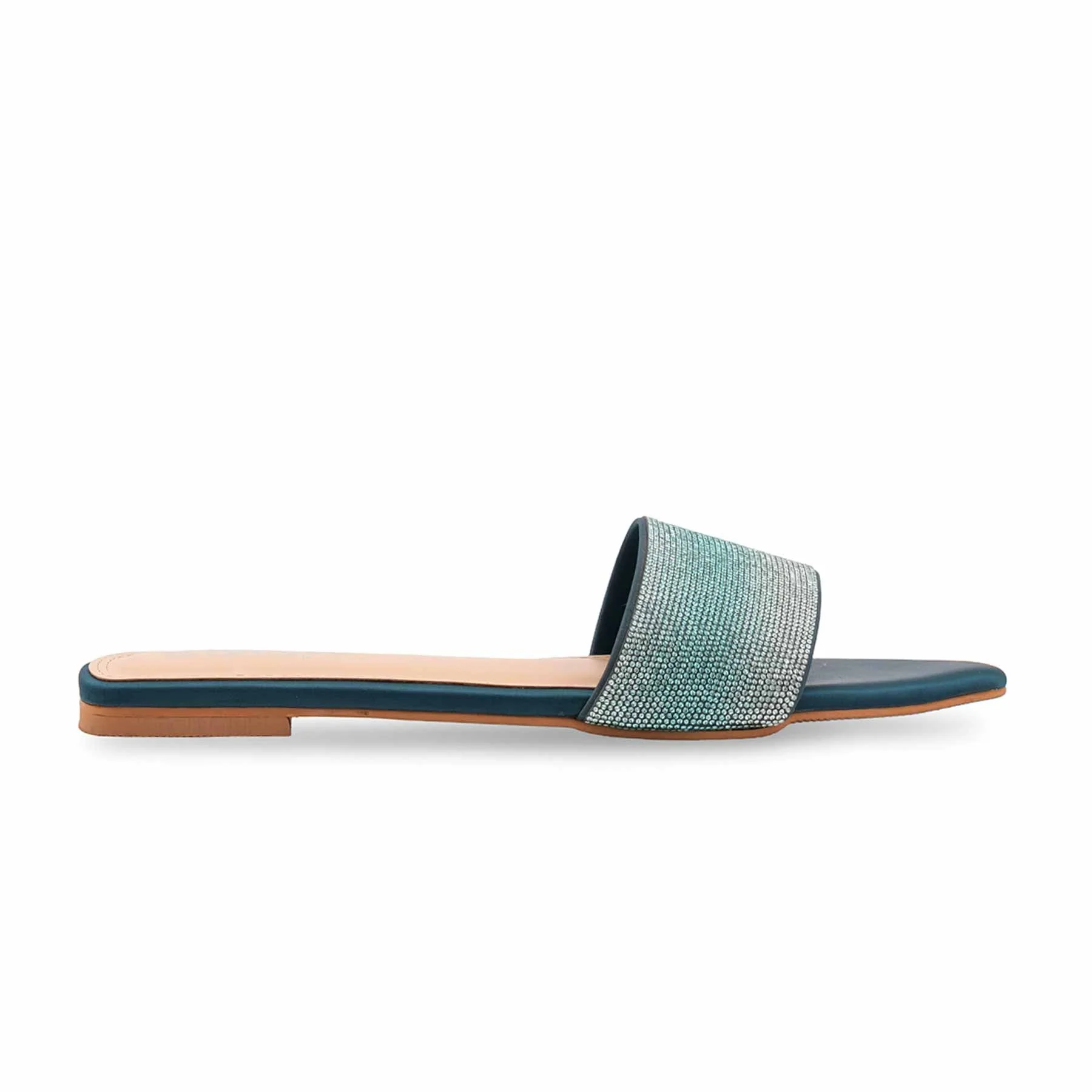 Green Fancy Slipper For Women FN8087 - Image 2