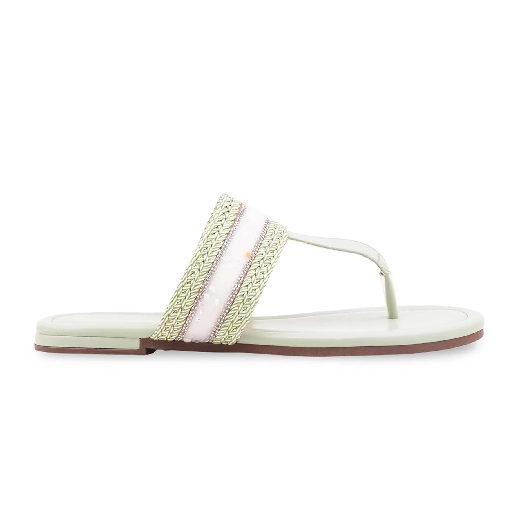 Green Formal Chappal For Women FR0573 - Image 2