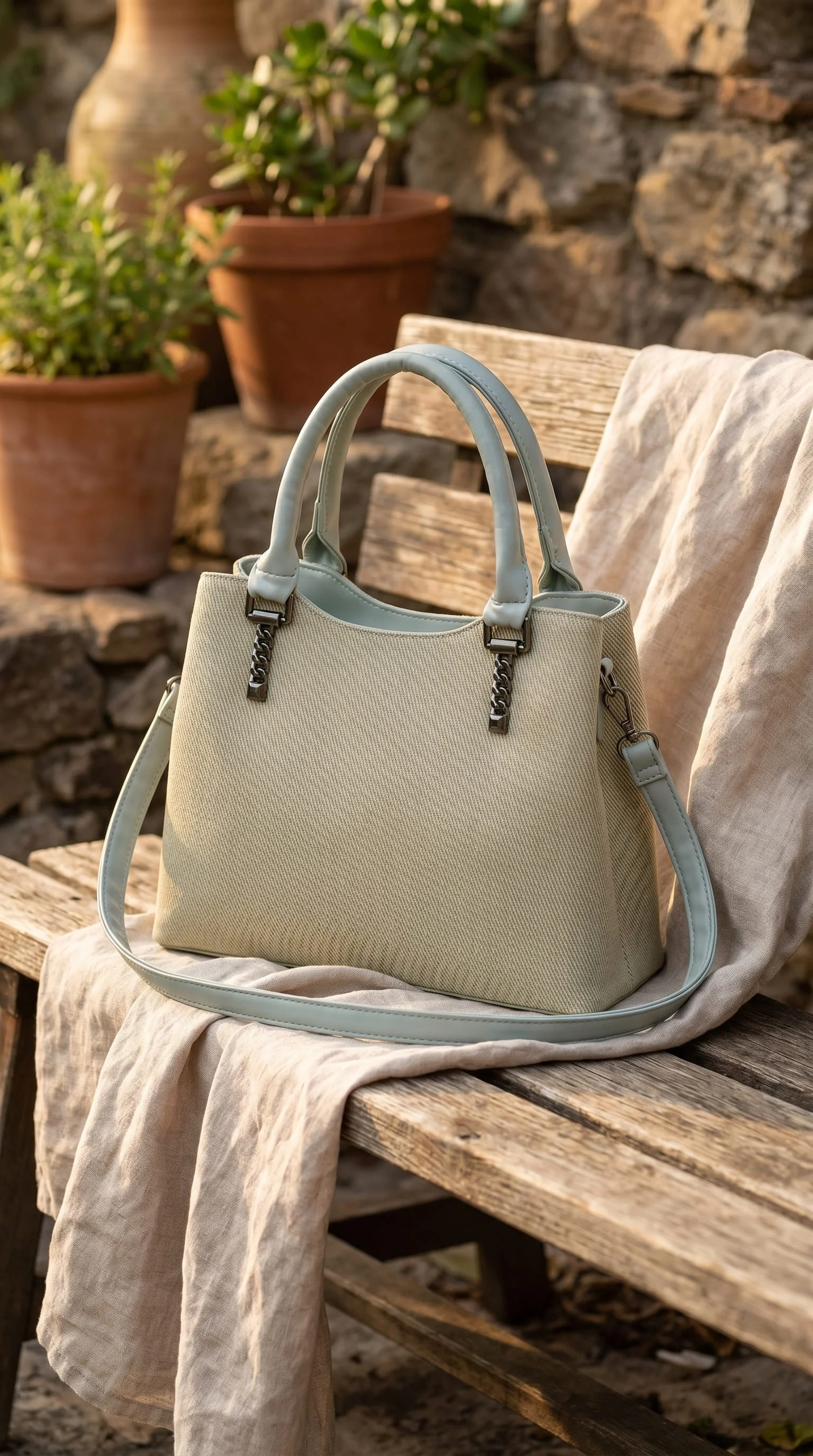Green Formal Hand Bag For Ladies P36626 - Image 2