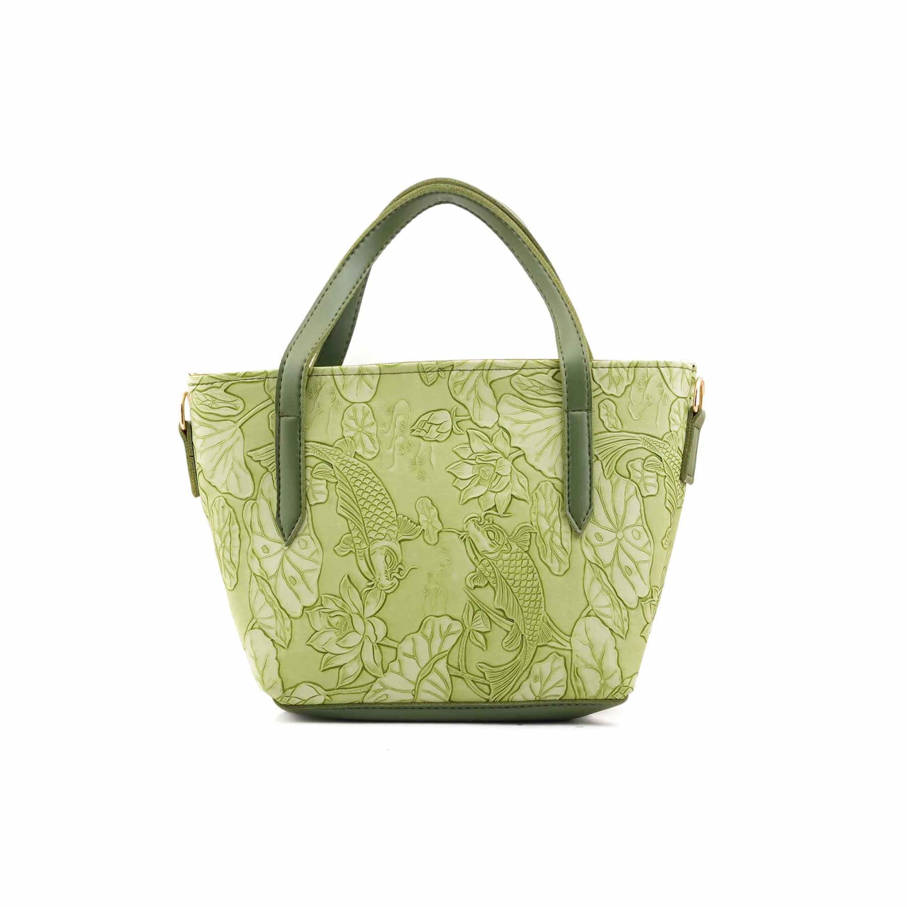 Green Formal Hand Bag For Ladies P56306 - Image 2