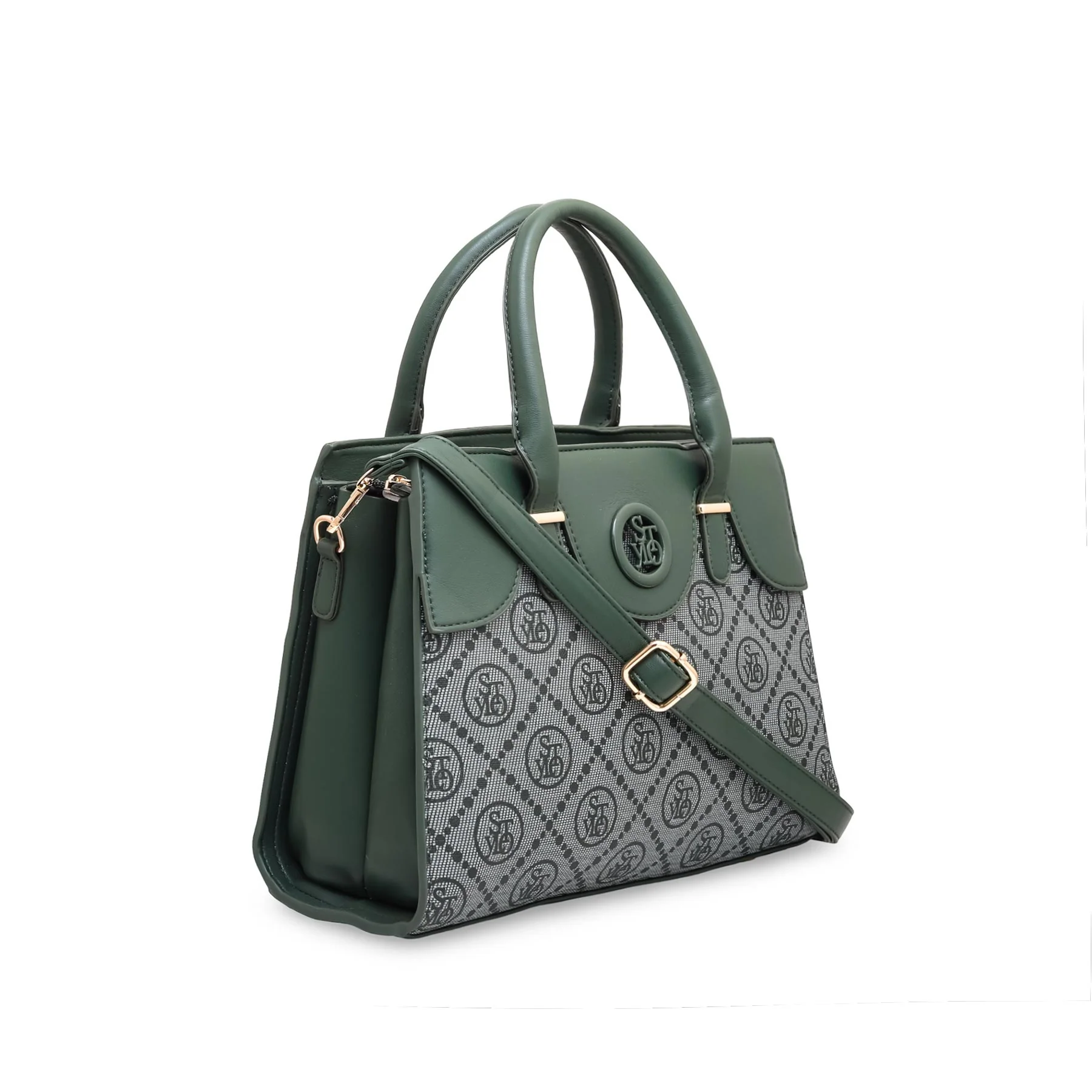 Green Formal Hand Bag P36052 - Image 2