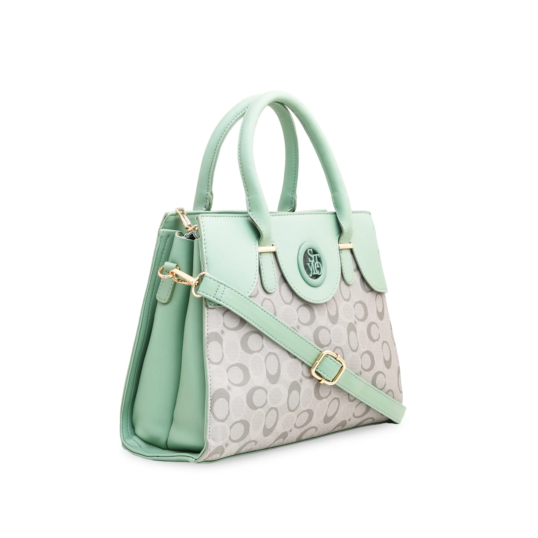 Green Formal Hand Bag P36053 - Image 2