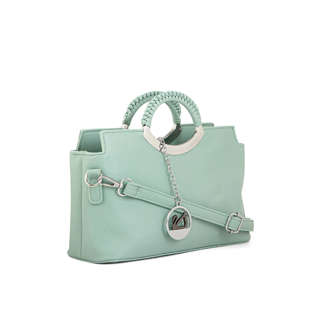 Green Formal Hand Bag P36165 - Image 3