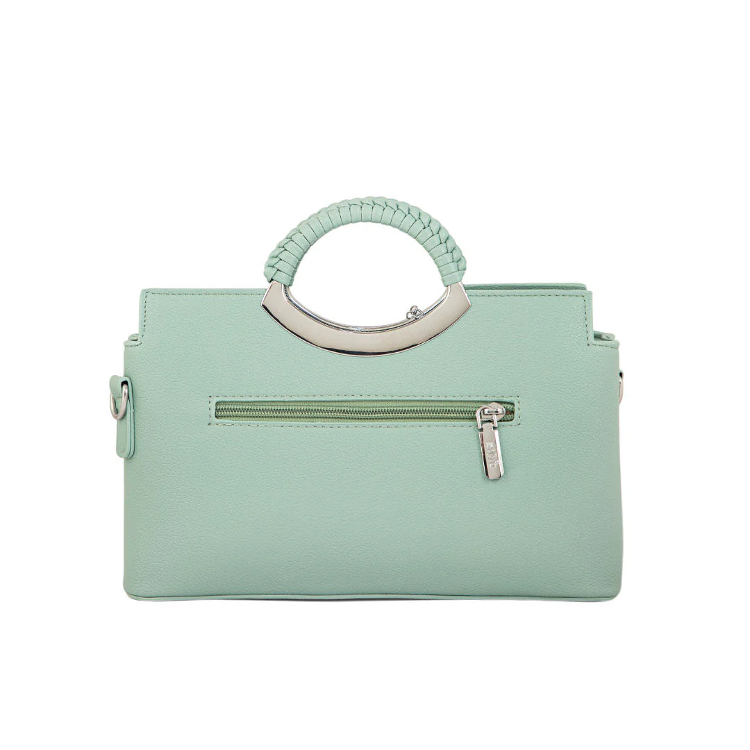 Green Formal Hand Bag P36165 - Image 4