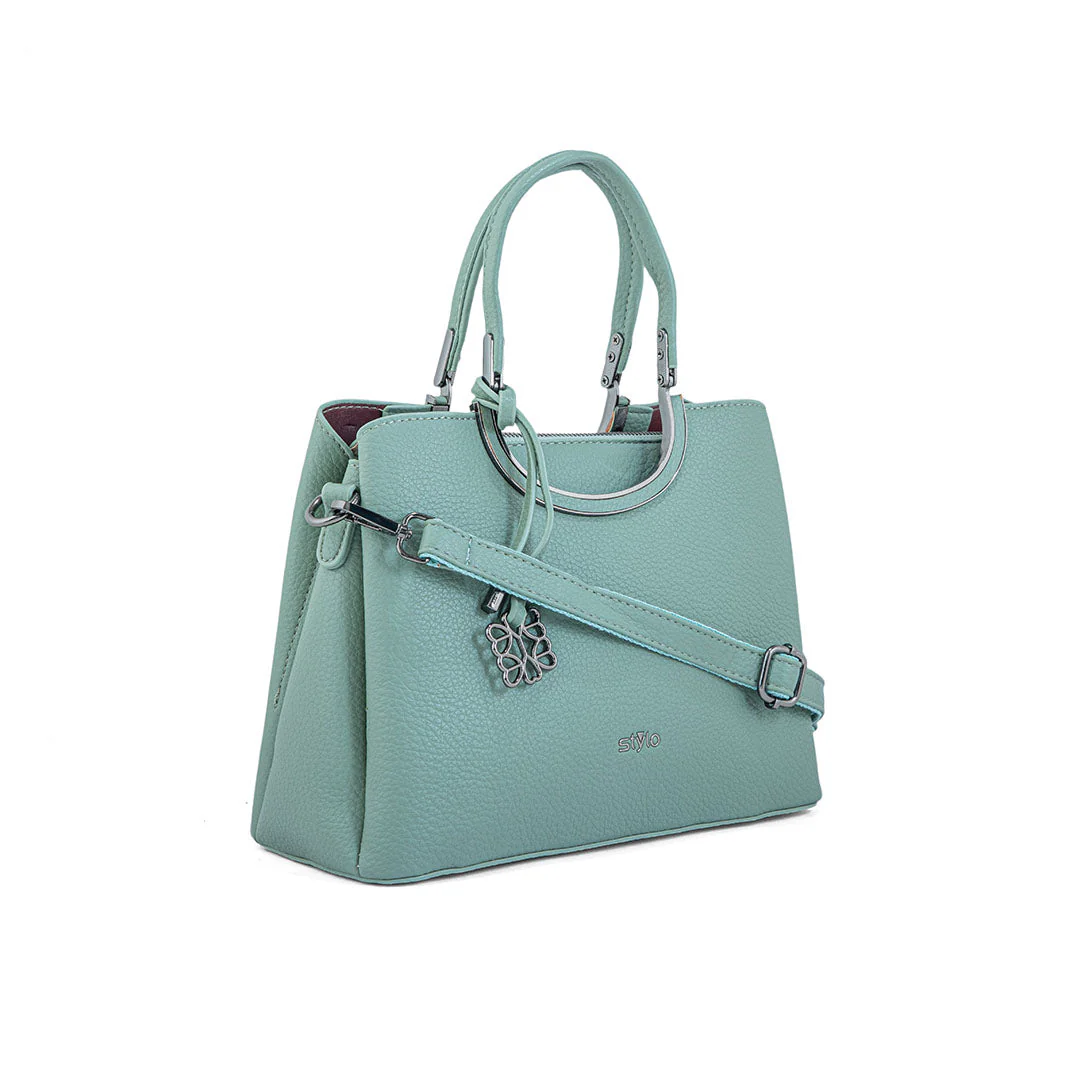 Green Formal Hand Bag P36292 - Image 2