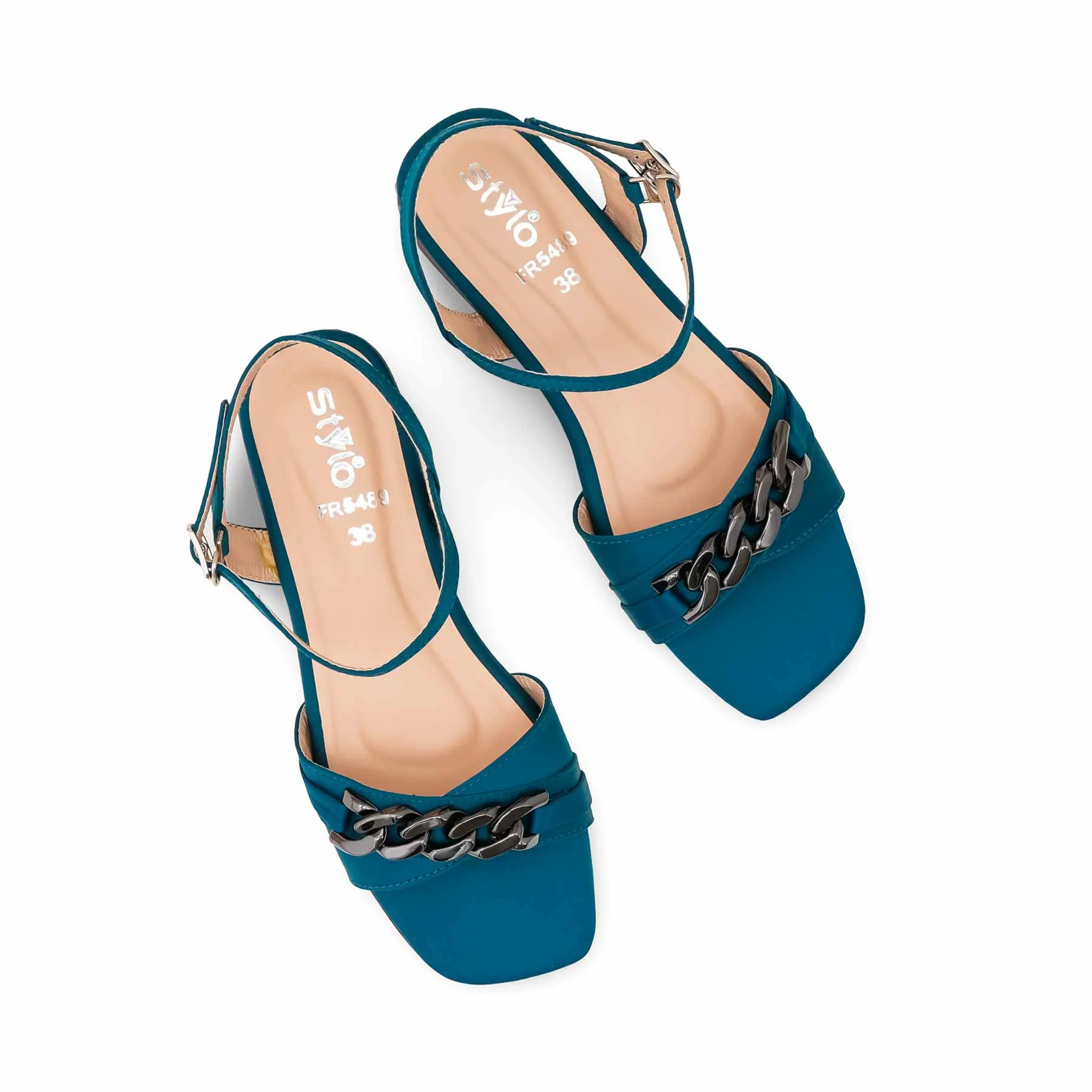 Green Formal Sandal For Women FR5489 - Image 5