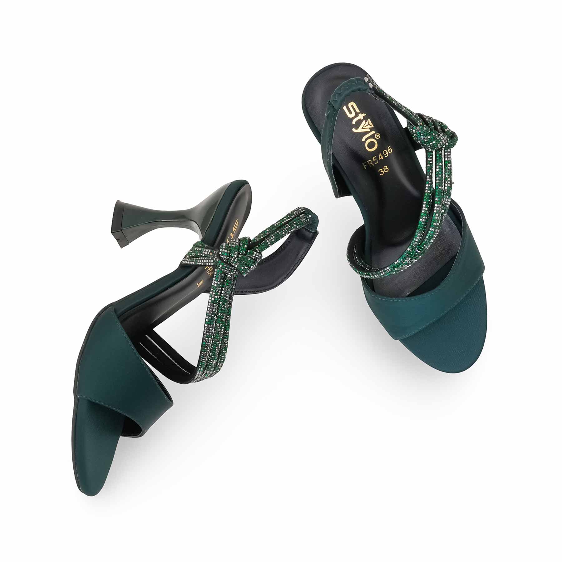 Green Formal Sandal For Women FR5496 - Image 5