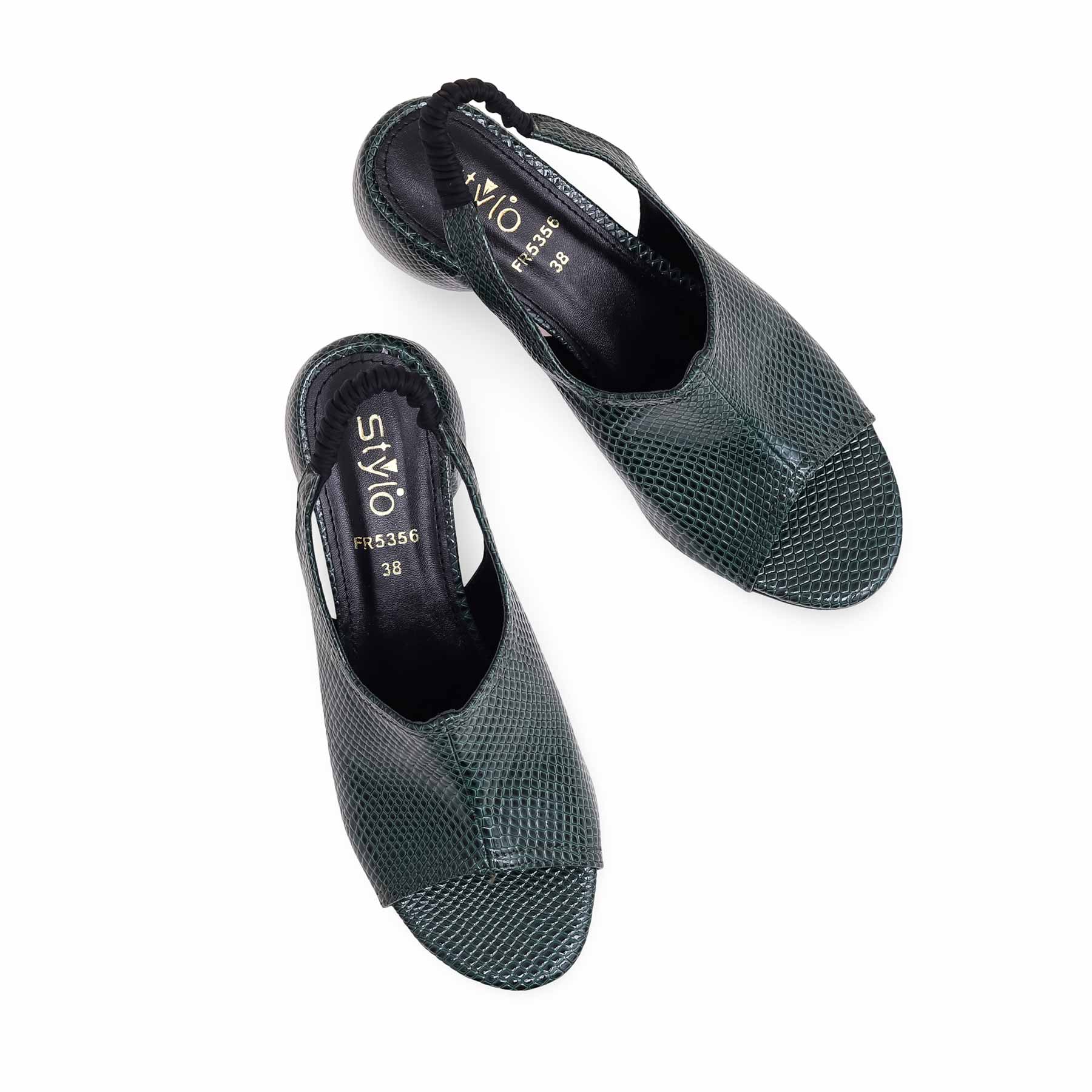 Green Formal Sandal FR5356 - Image 4