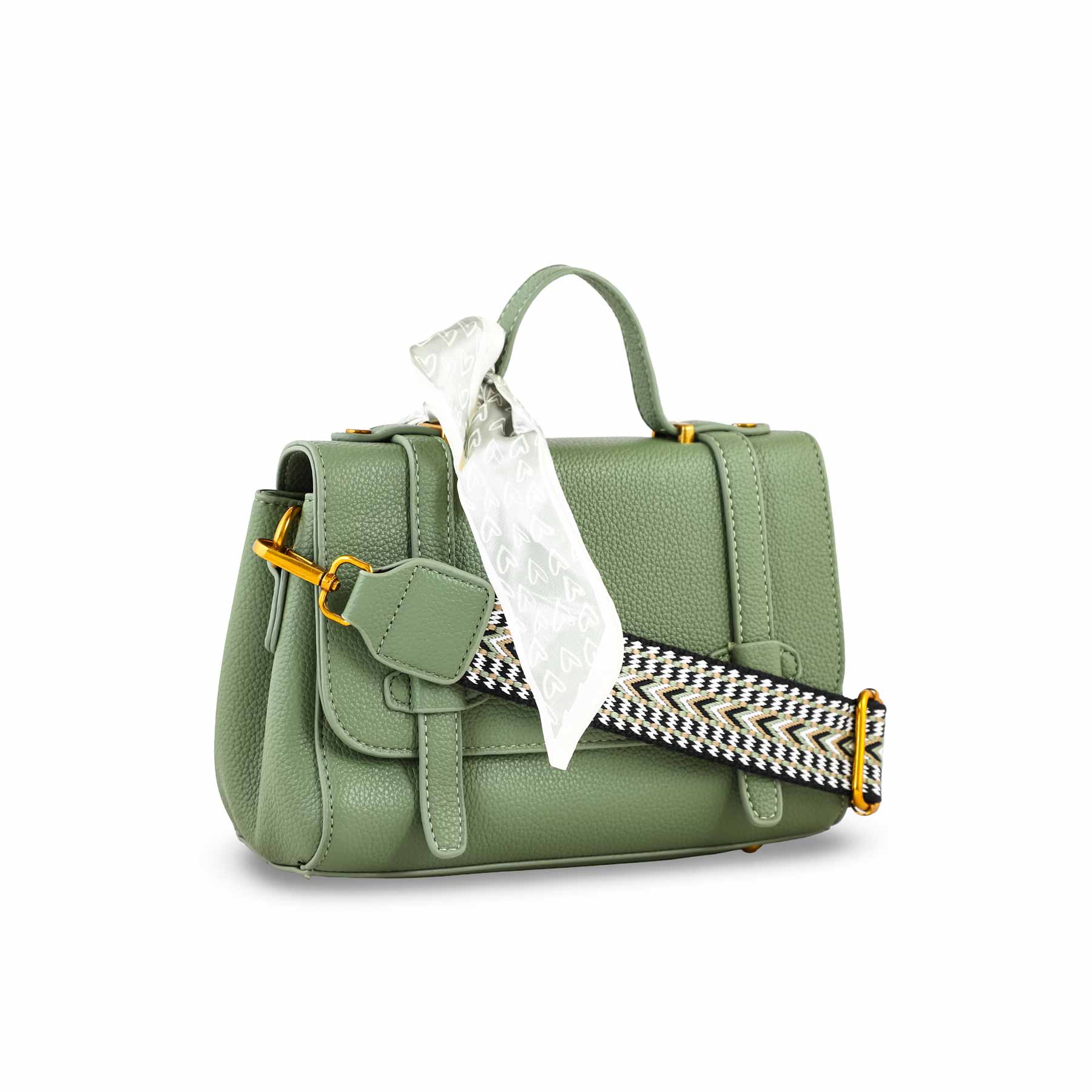 Green Formal Shoulder Bag For Ladies P36297 - Image 2