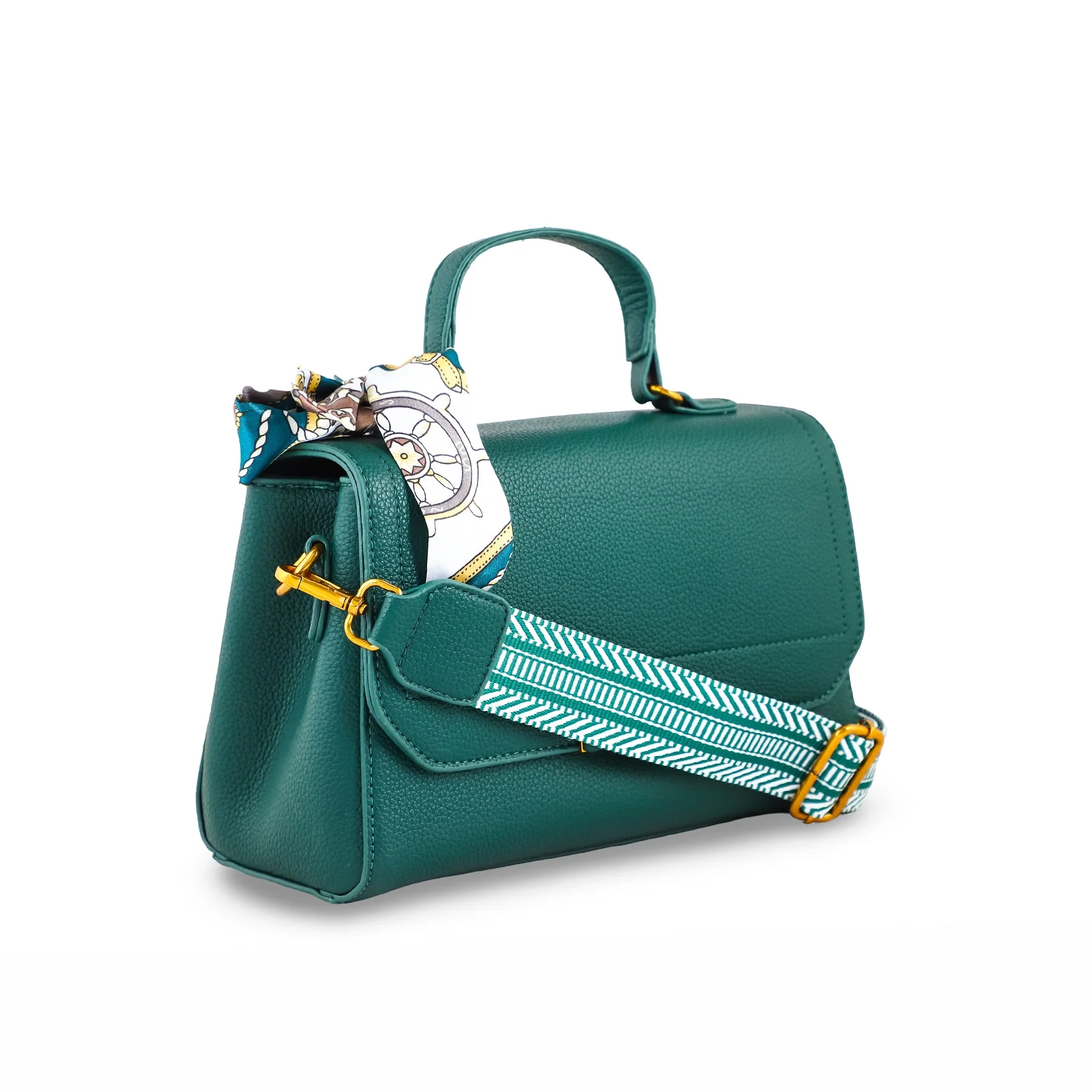 Green Formal Shoulder Bag For Ladies P36300 - Image 3