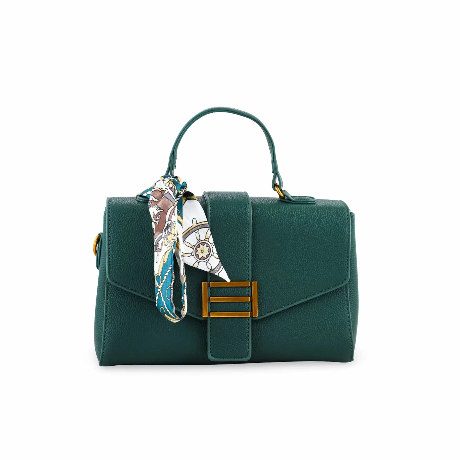Green Formal Shoulder Bag For Women P36302 - Image 2