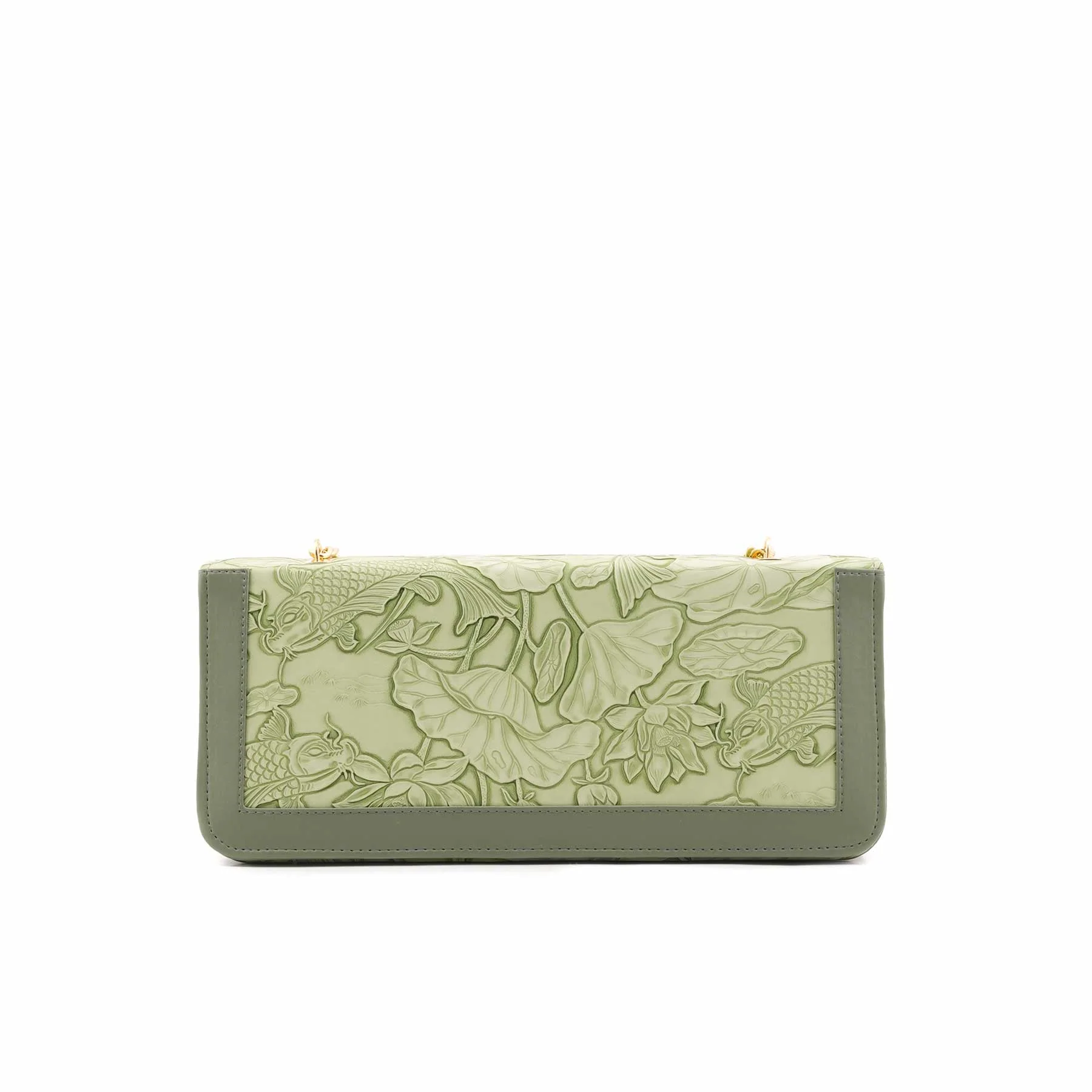 Green Formal Shoulder Bag For Women P56309 - Image 4
