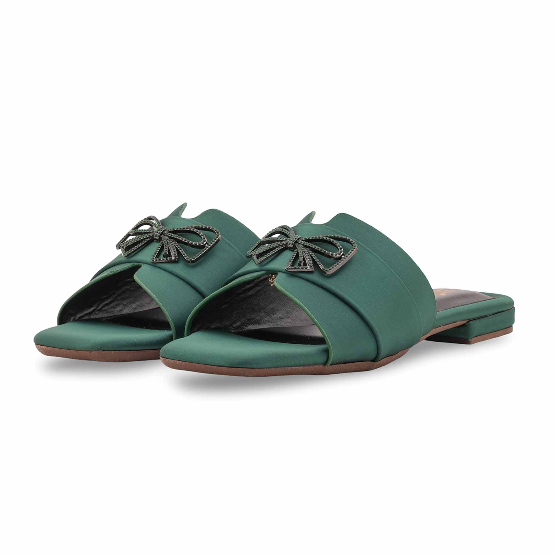 Green Formal Slipper For Ladies FR8434 - Image 3