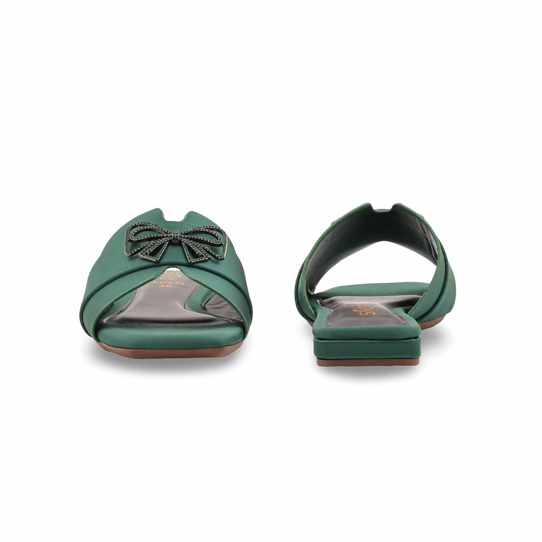 Green Formal Slipper For Ladies FR8434 - Image 4