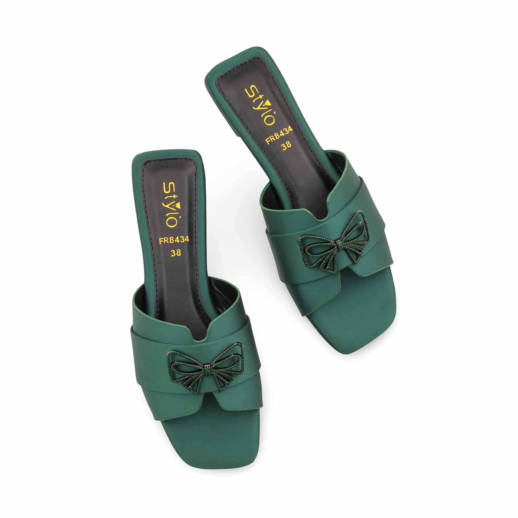 Green Formal Slipper For Ladies FR8434 - Image 5
