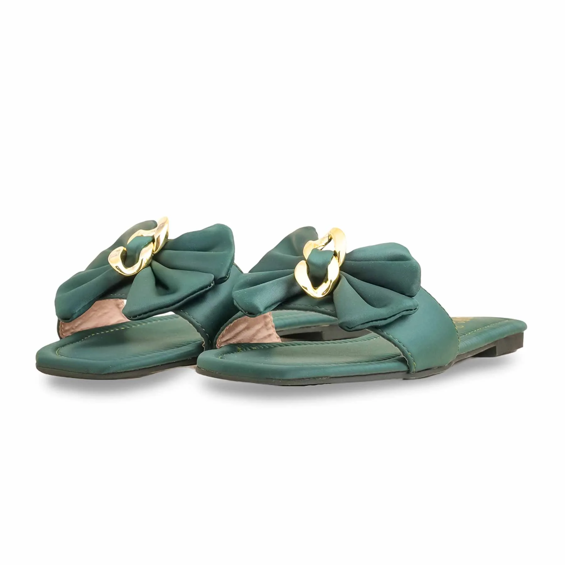 Green Formal Slipper For Women FR8310 - Image 3