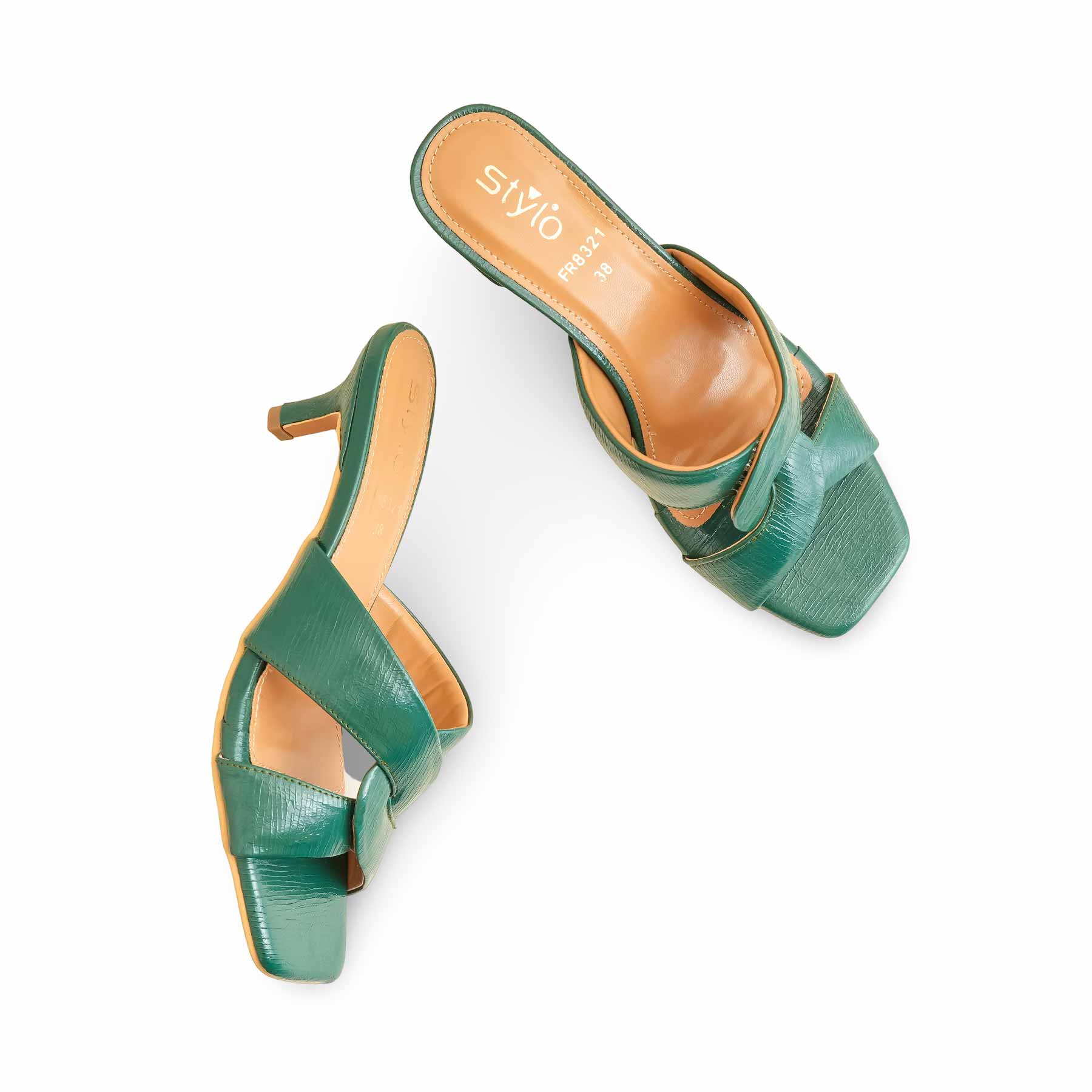 Green Formal Slipper For Women FR8321 - Image 5