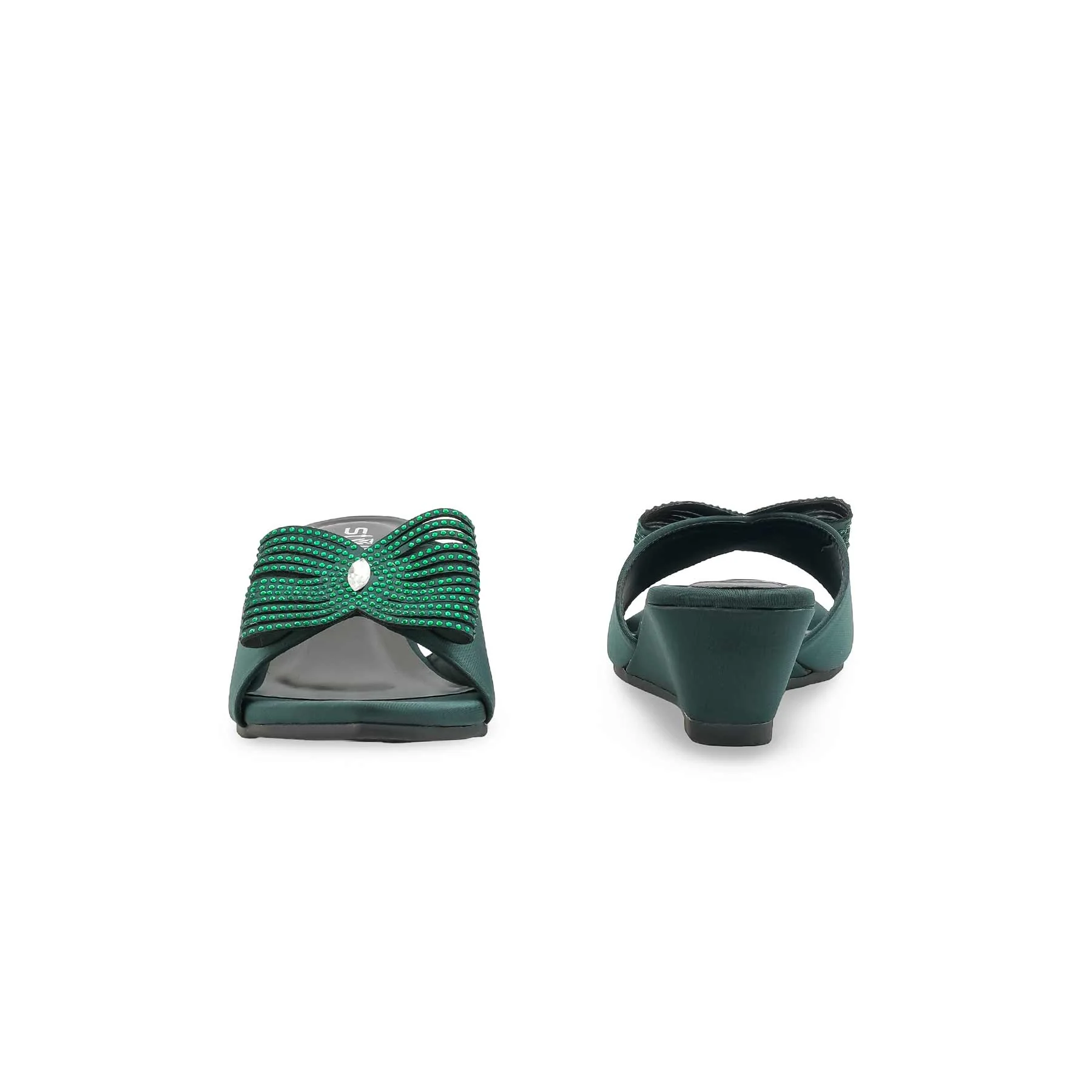 Green Formal Slipper For Women FR8502 - Image 4