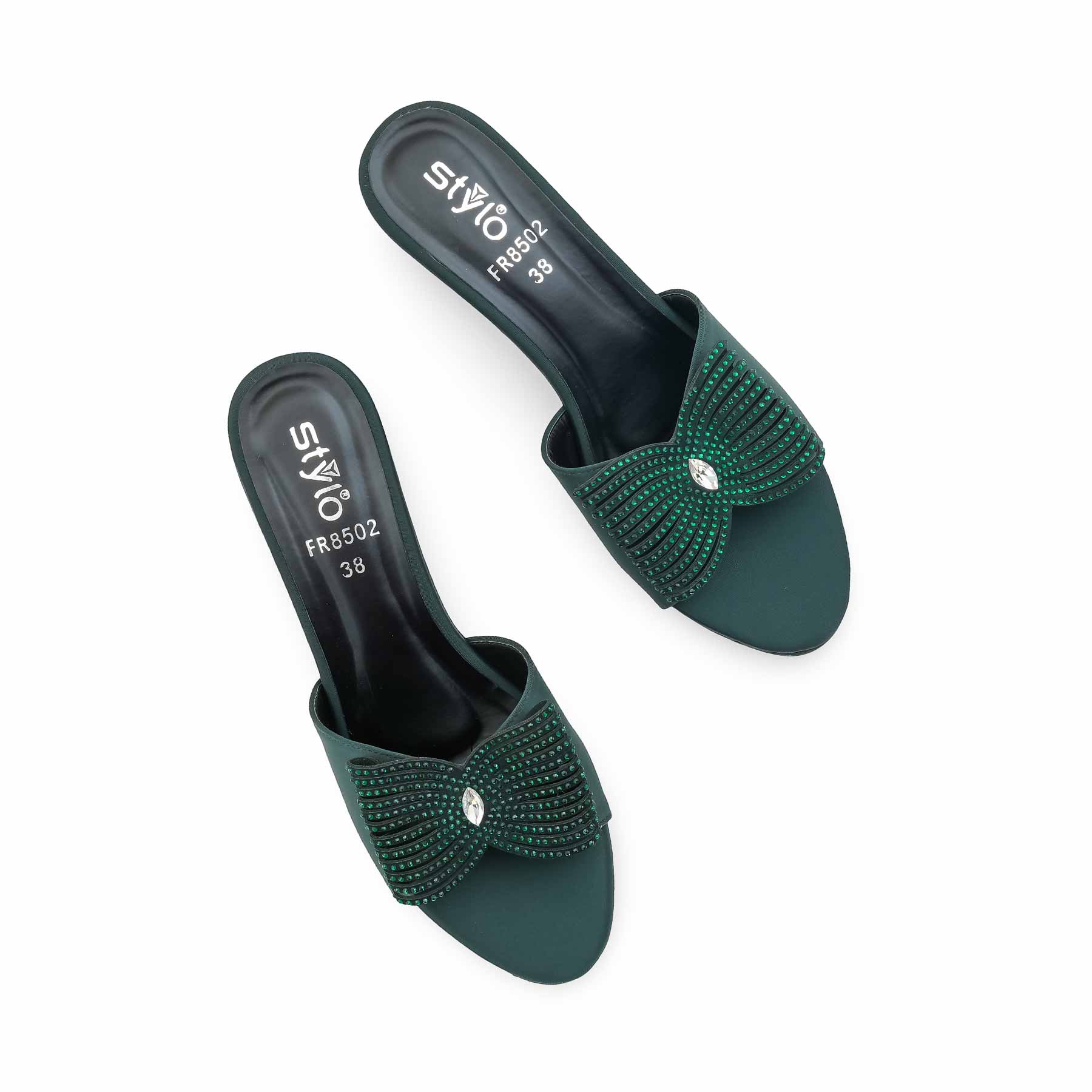 Green Formal Slipper For Women FR8502 - Image 5
