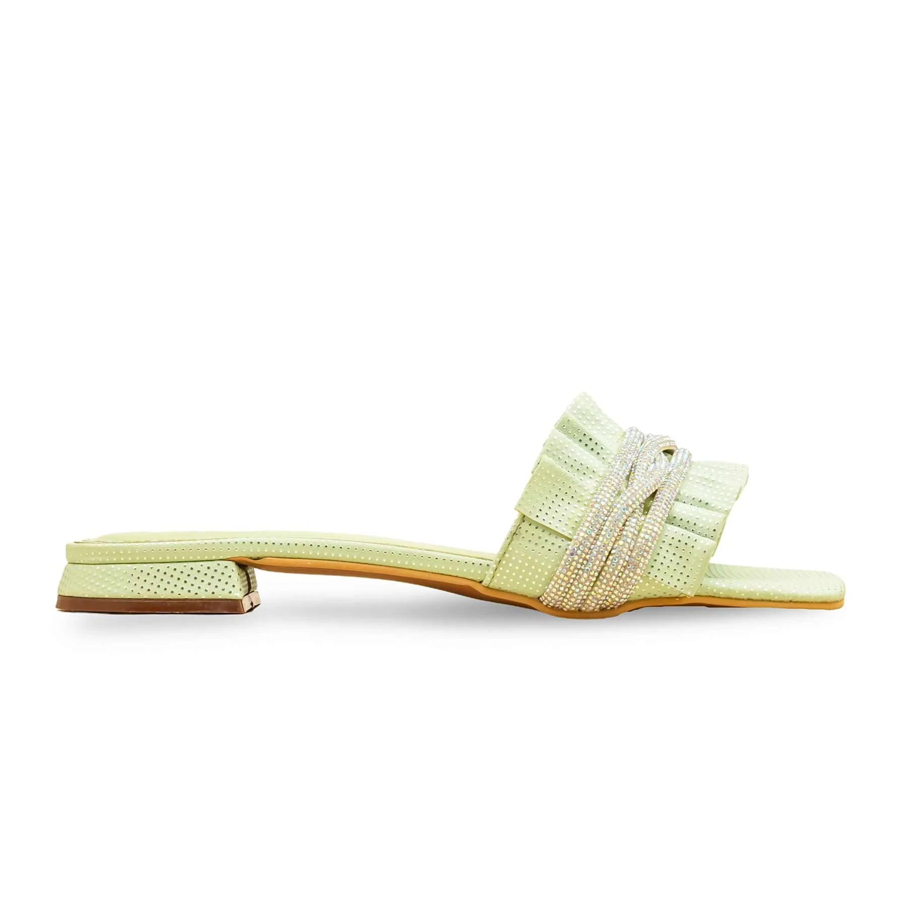 Green Formal Slipper For Women FRS010 - Image 2