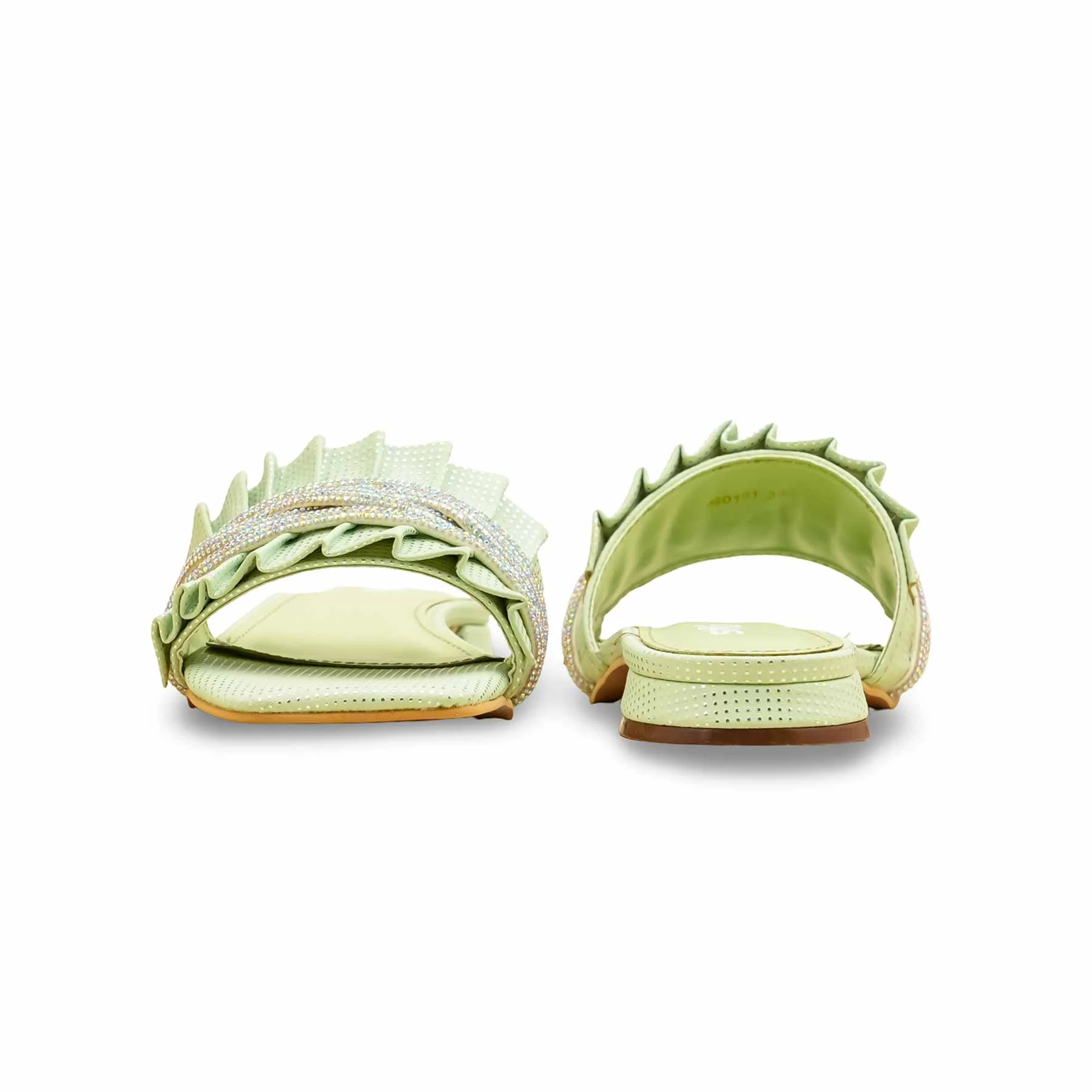 Green Formal Slipper For Women FRS010 - Image 4