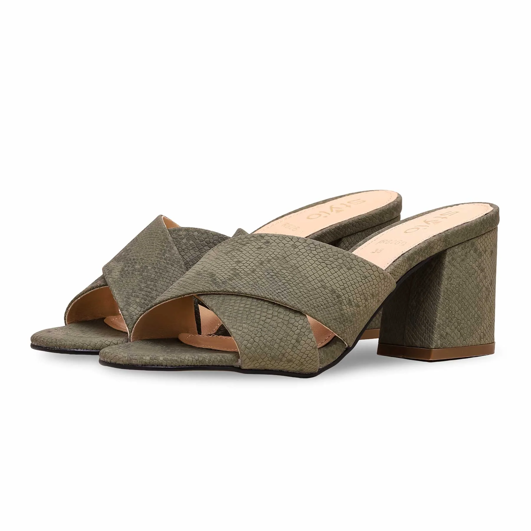 Green Formal Slipper FR8269 - Image 2
