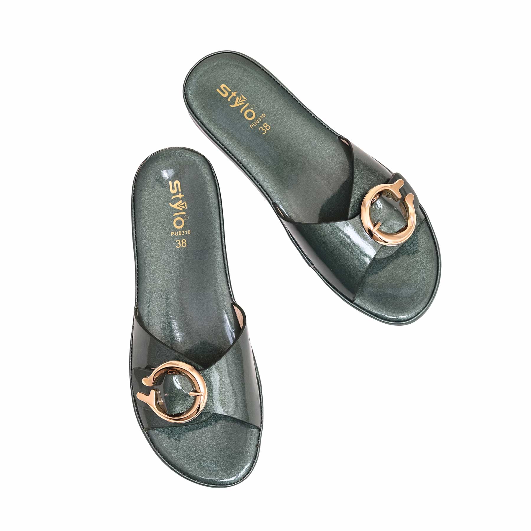 Green Formal Slipper PU0310 - Image 4