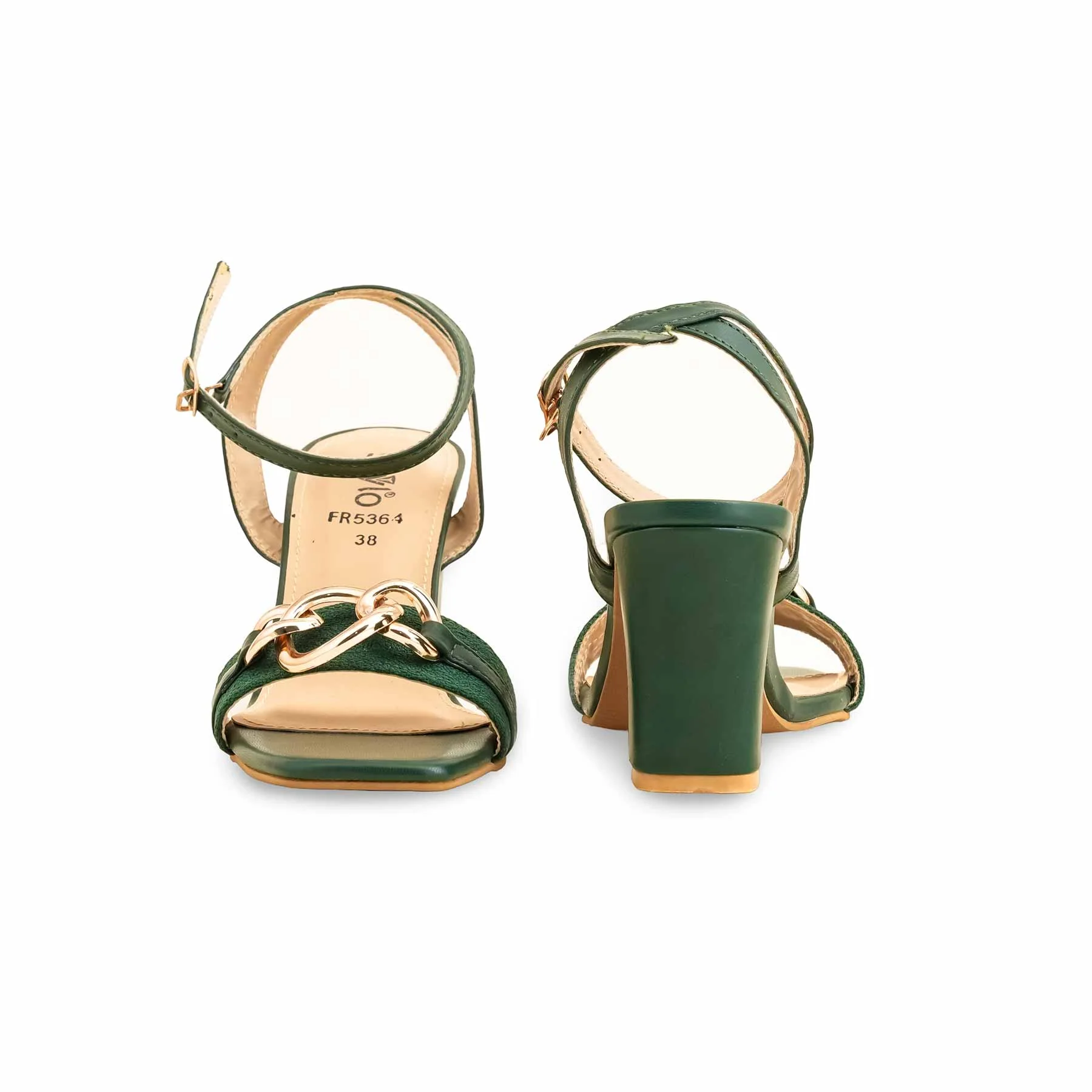 Green Formal Women Sandal FR5364 - Image 4