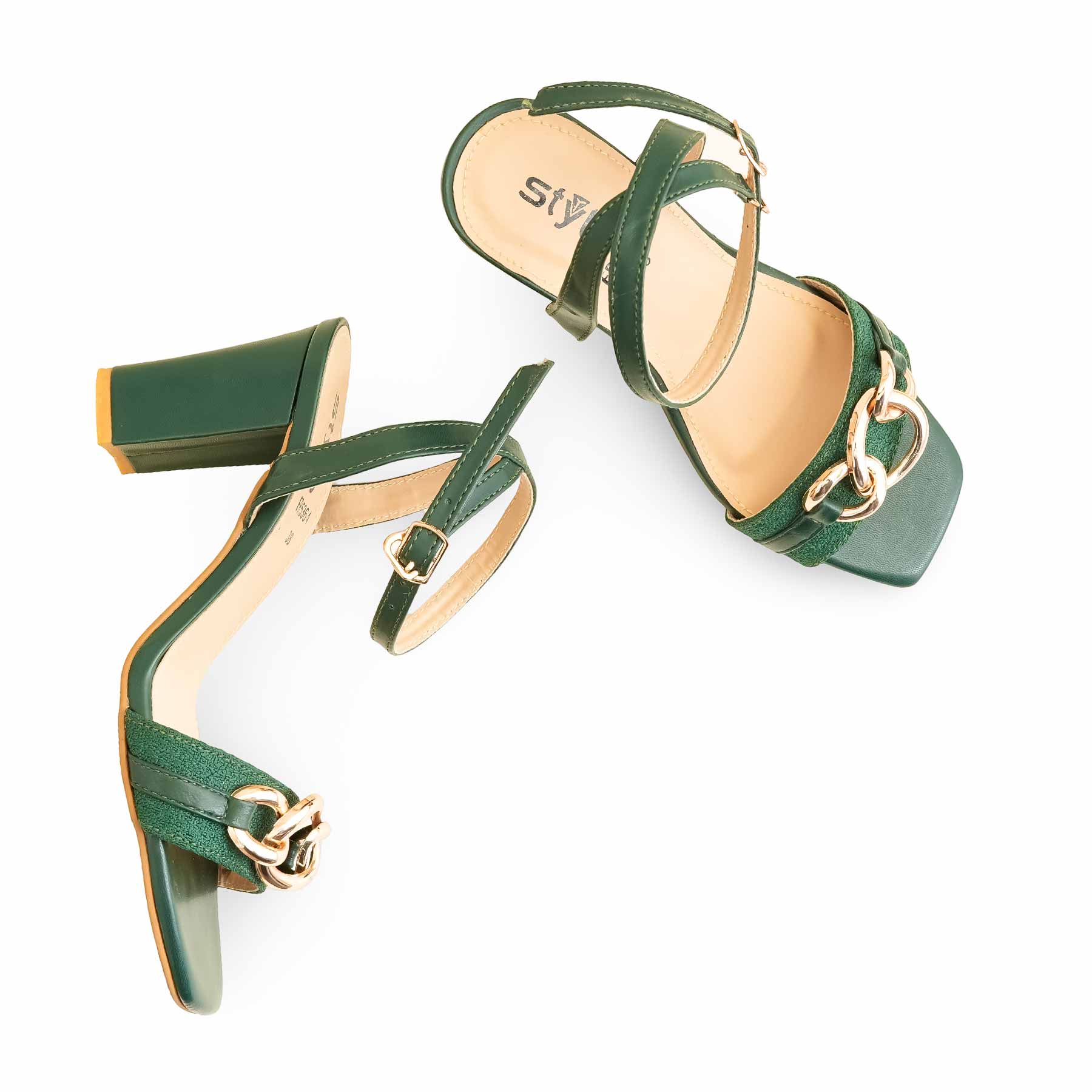 Green Formal Women Sandal FR5364 - Image 5