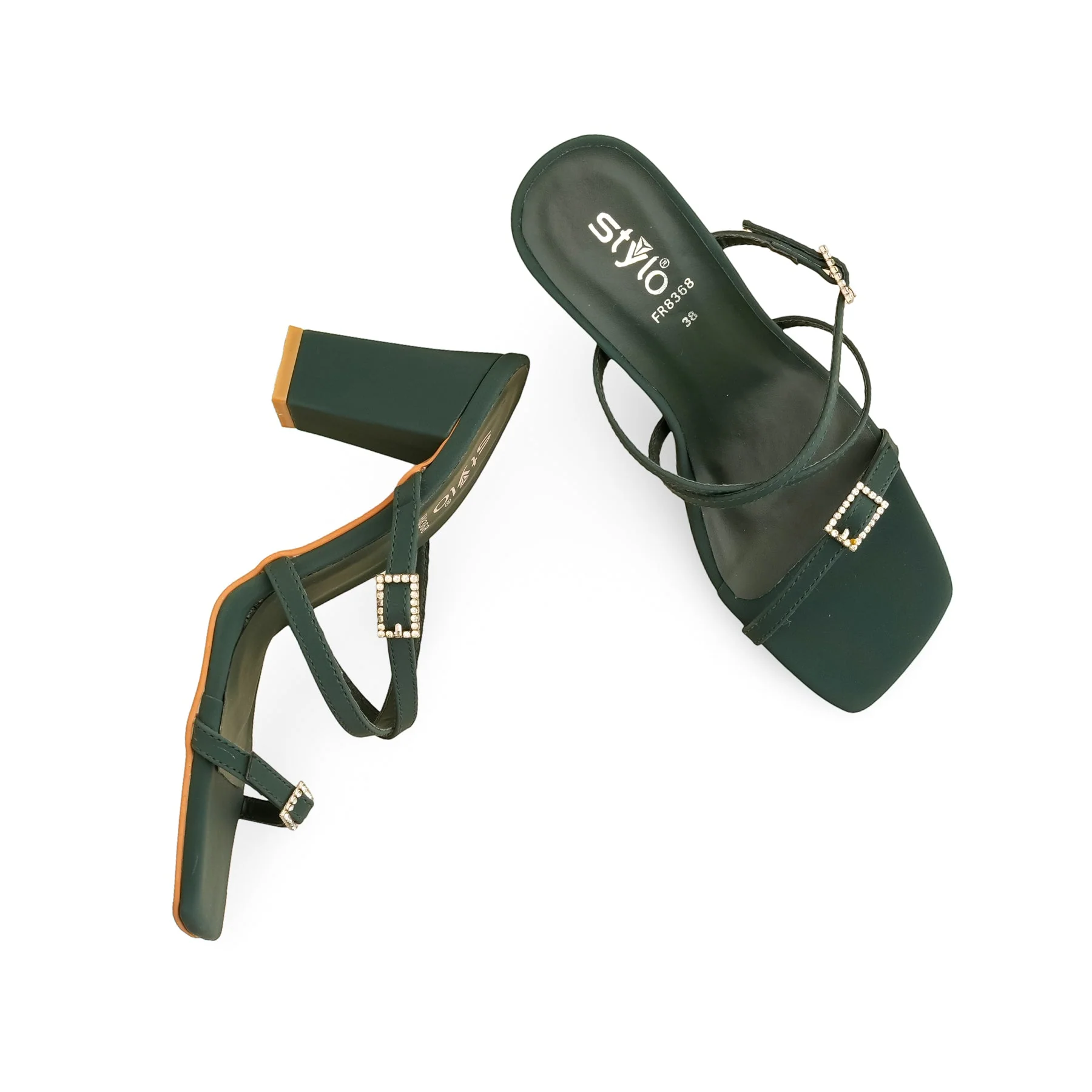 Green Formal Women Slipper FR8368 - Image 5
