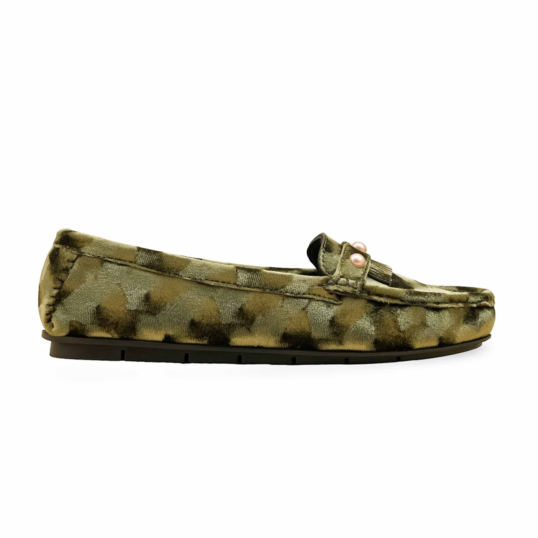 Green Moccasin For Ladies WN4506 - Image 3