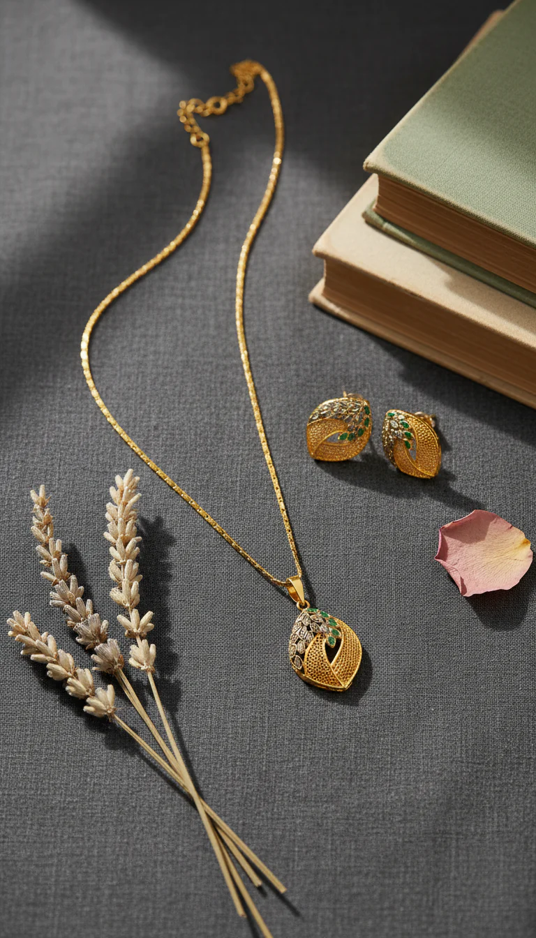 Green Pendant Set K95406