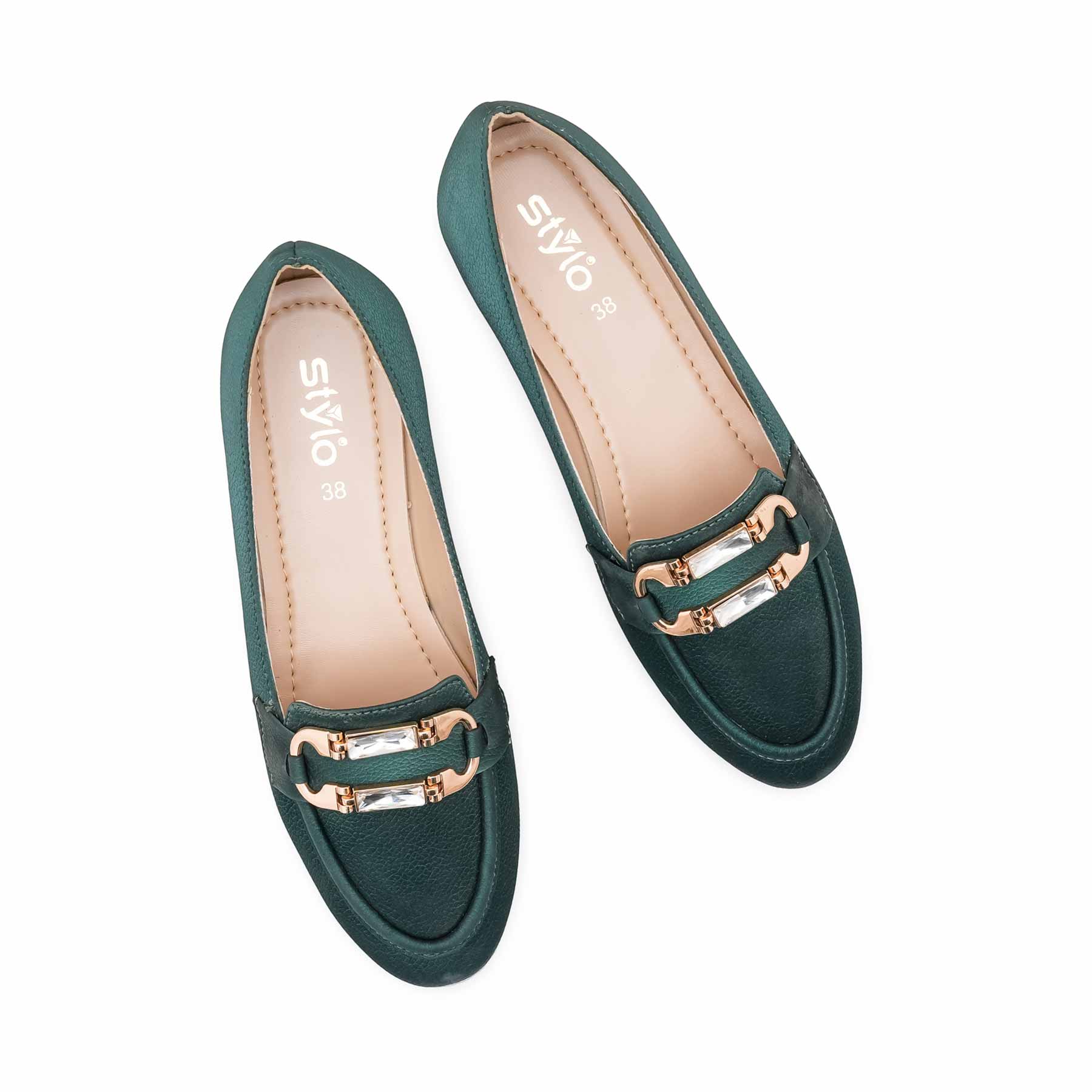 Green Pumps For Ladies WN1272 - Image 6