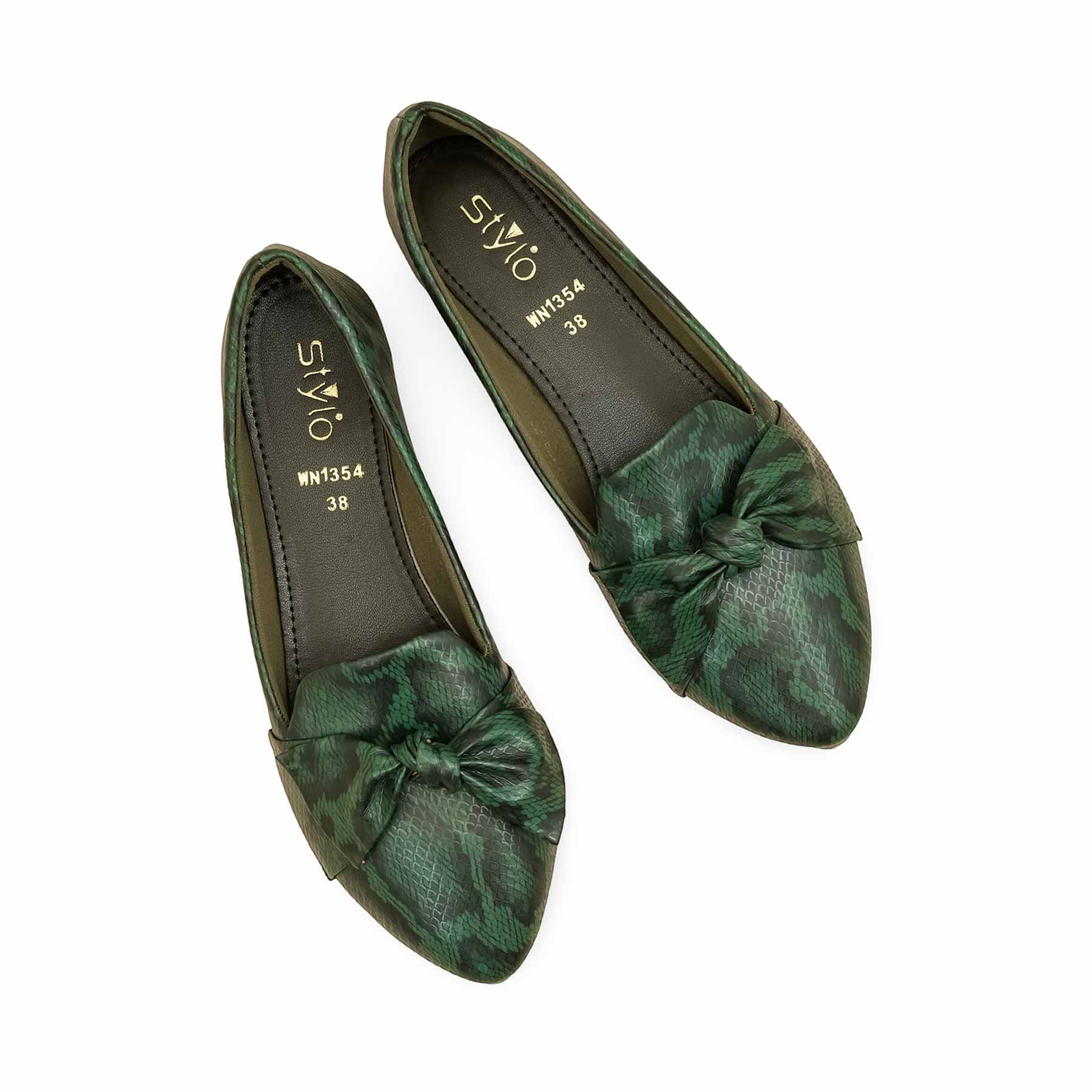 Green Pumps For Ladies WN1354 - Image 5