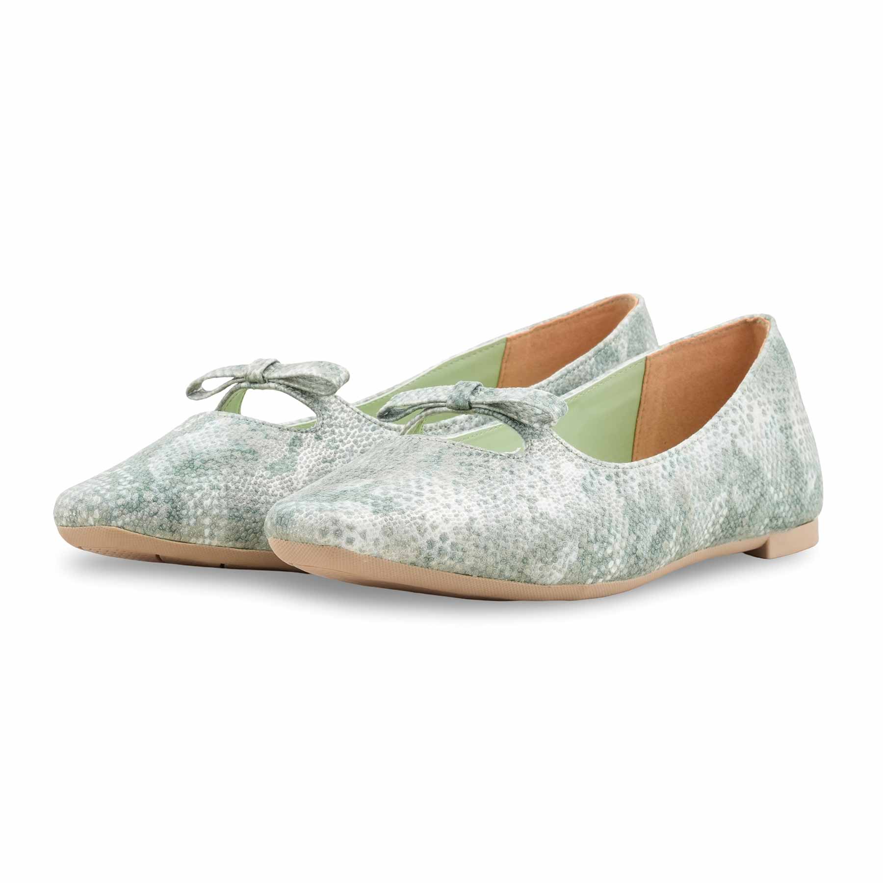 Green Pumps For Women LWN420 - Image 4