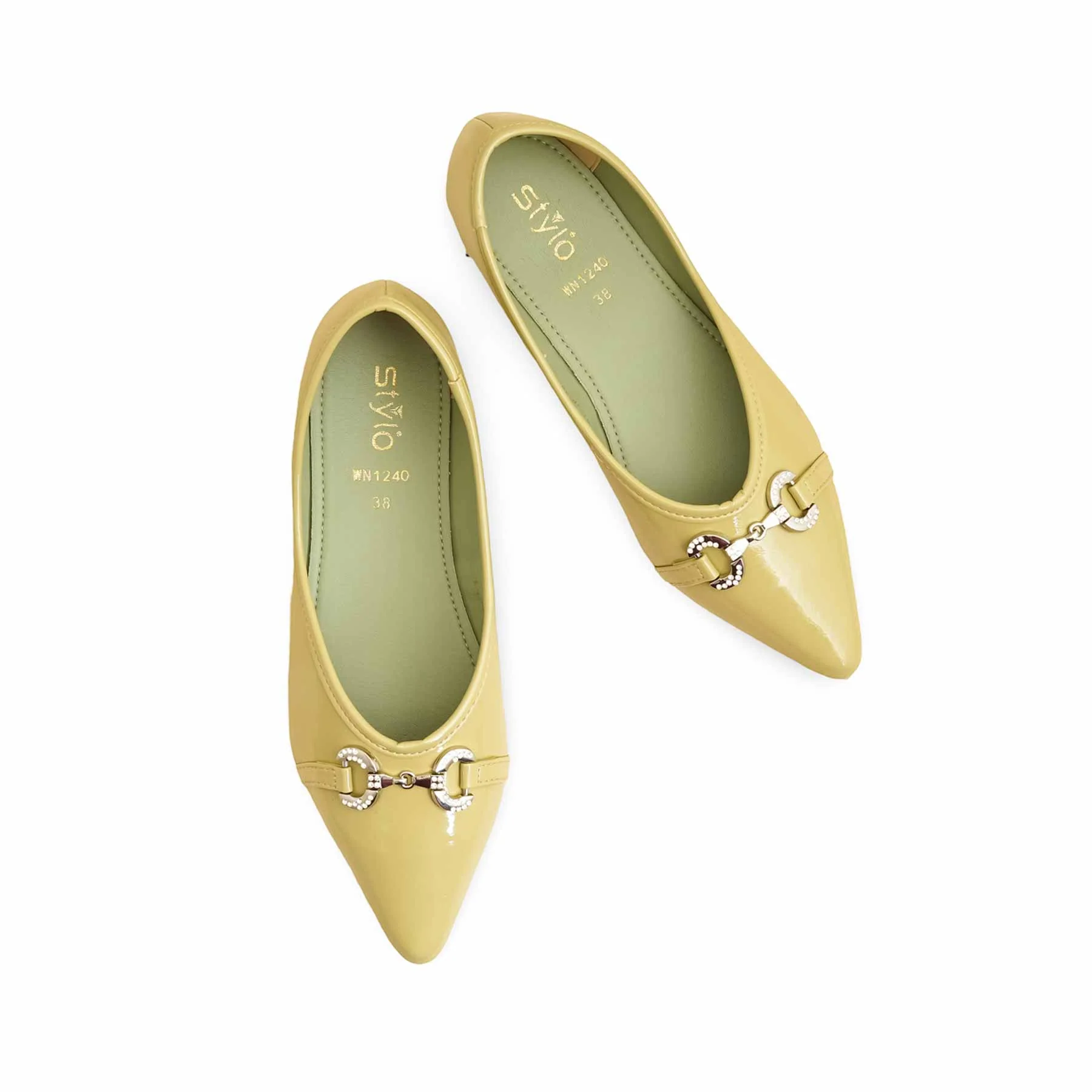 Green Pumps For Women WN1240 - Image 5