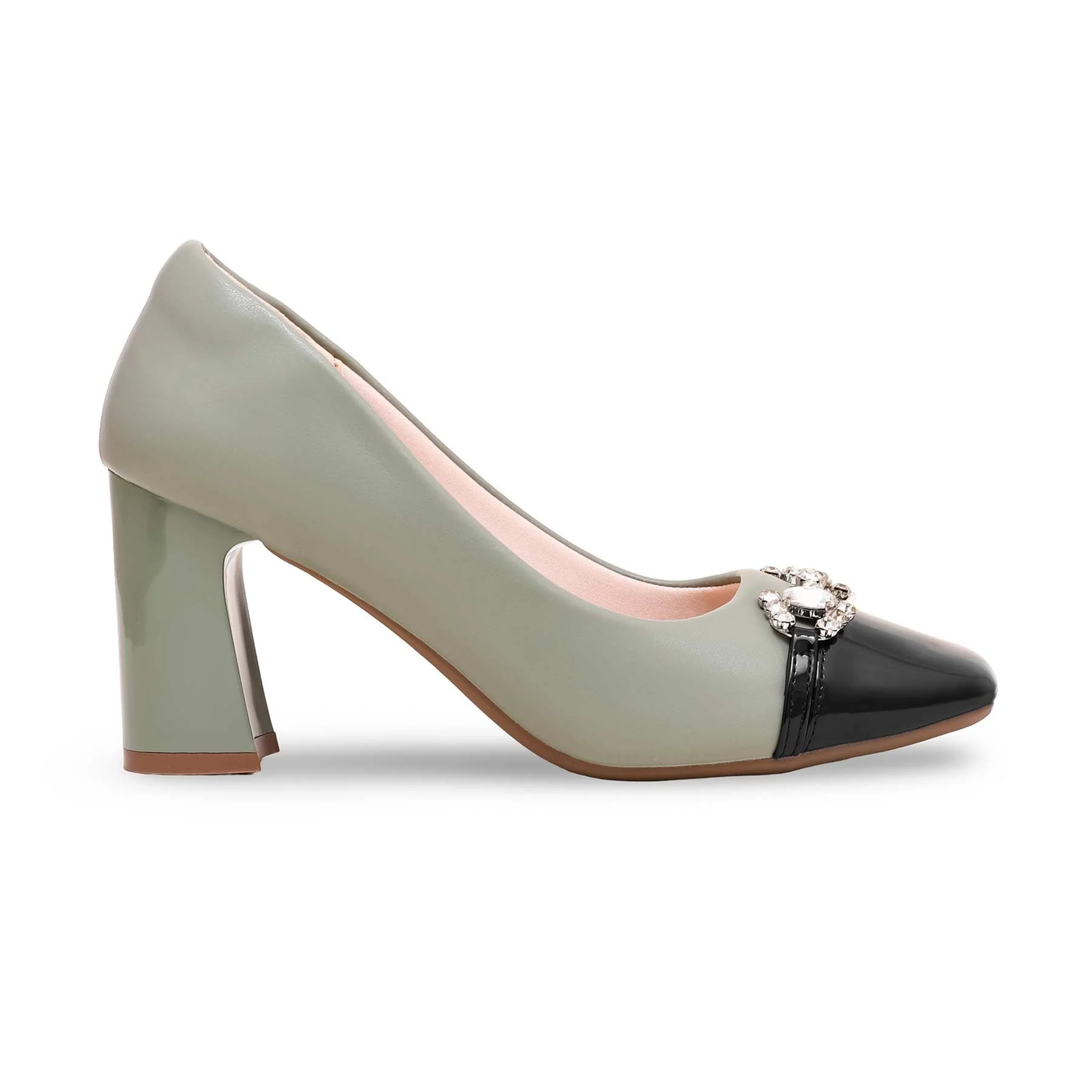 Green Winter Court Shoes WN7453 - Image 2