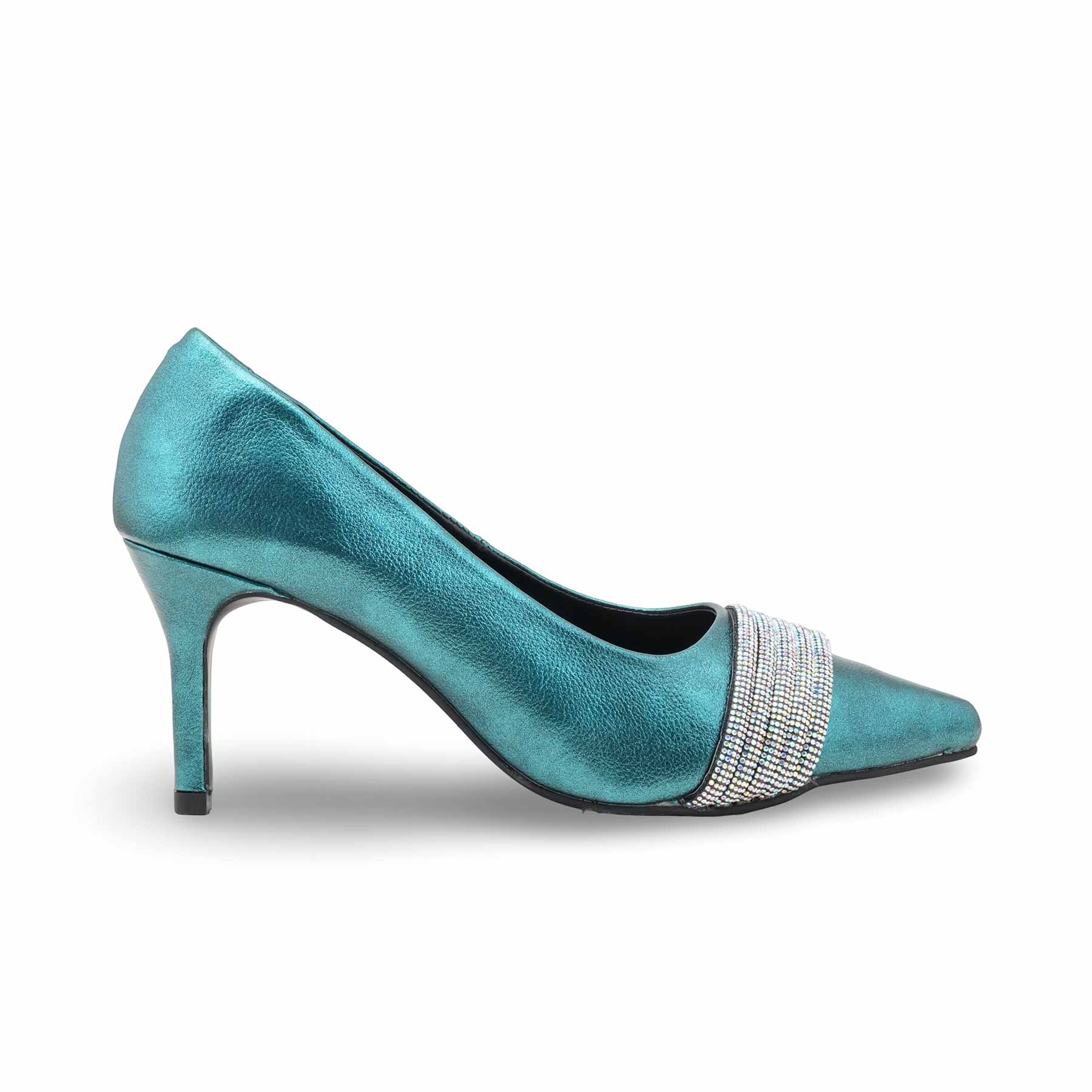 Green Women Court Shoes WN7492 - Image 2