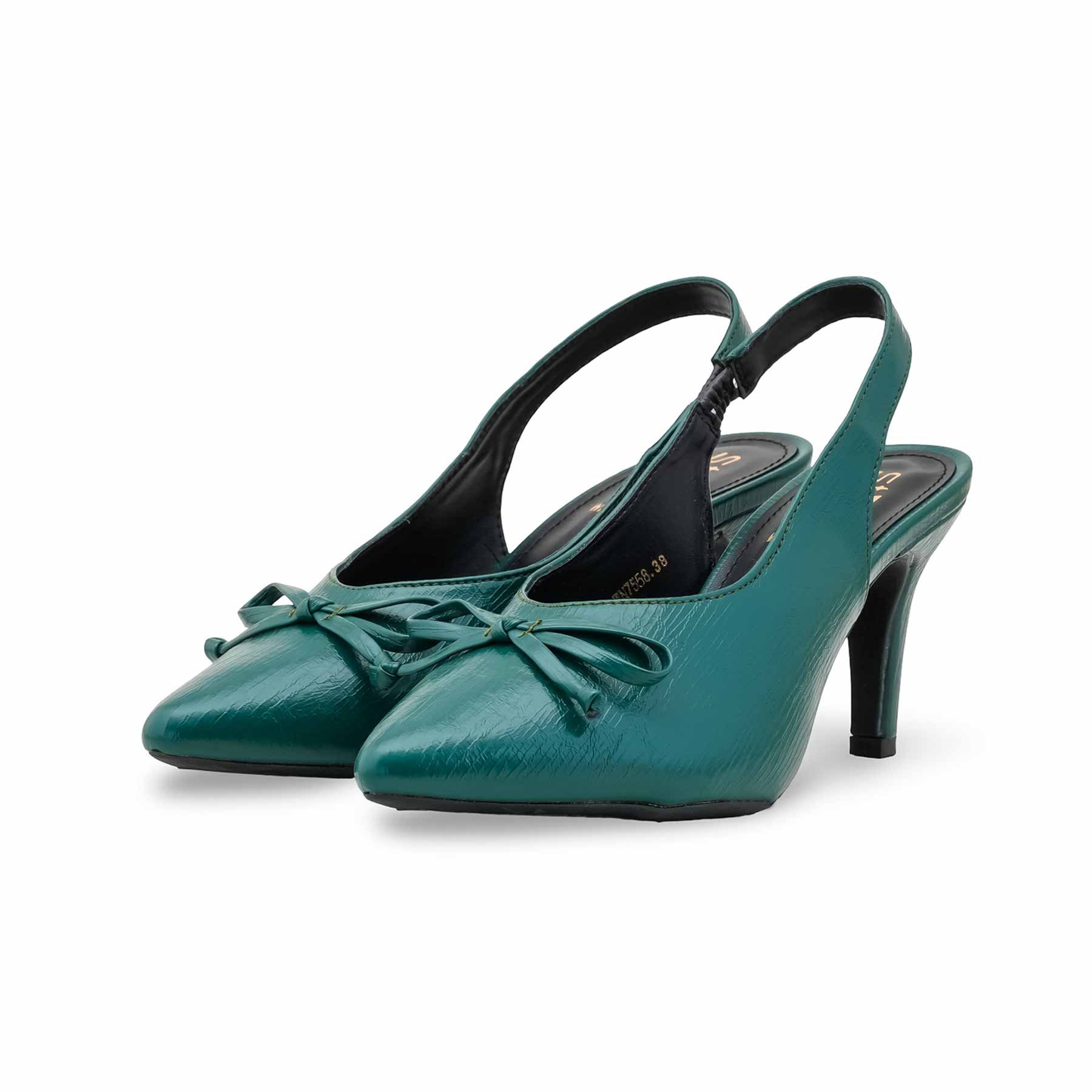 Green Women Court Shoes WN7558 - Image 3