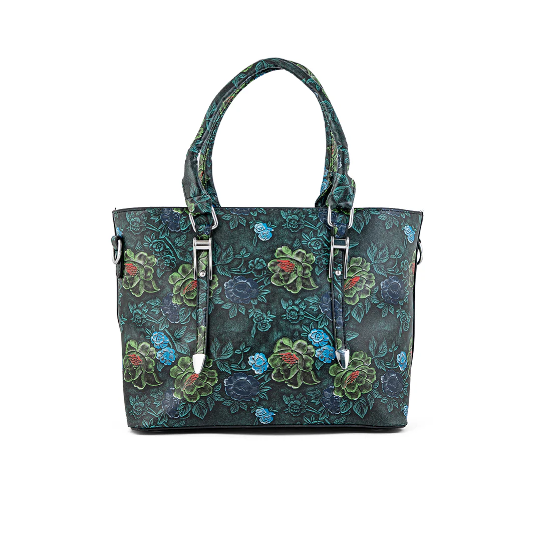 Green Women Formal Shoulder Bag P36180 - Image 2