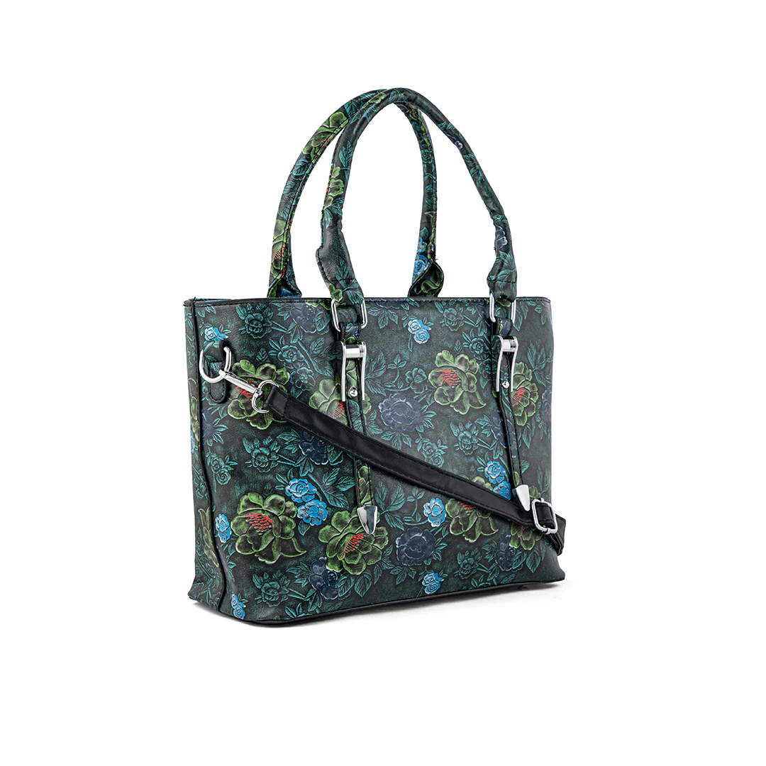 Green Women Formal Shoulder Bag P36180 - Image 3