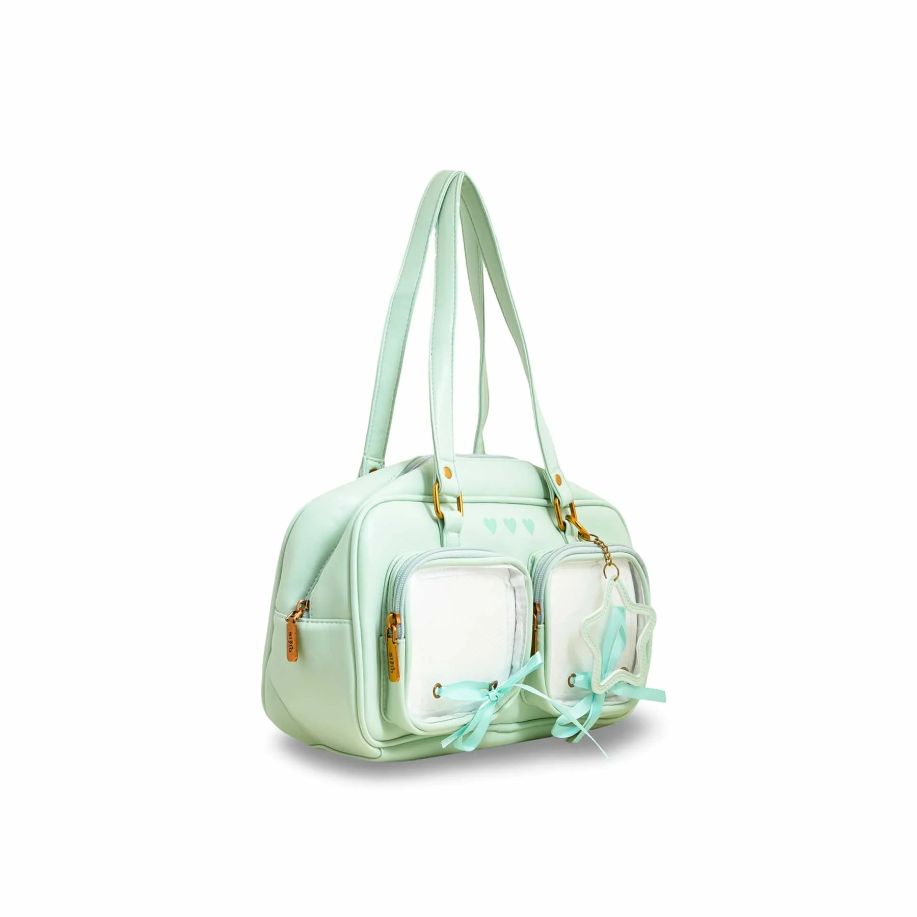 Green Women Formal Shoulder Bag P36233 - Image 3