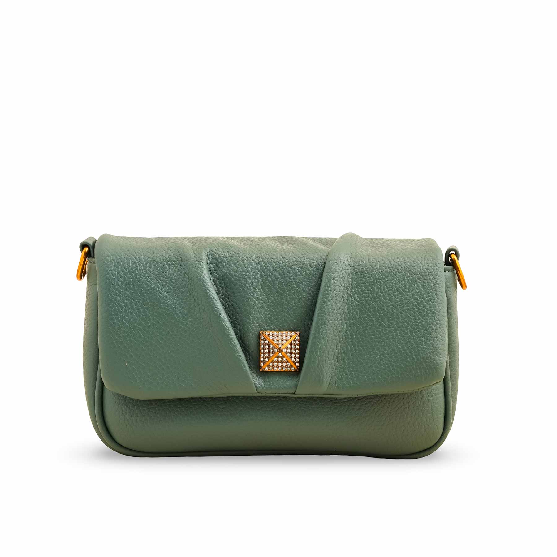 Green Women Formal Shoulder Bag P36375 - Image 2