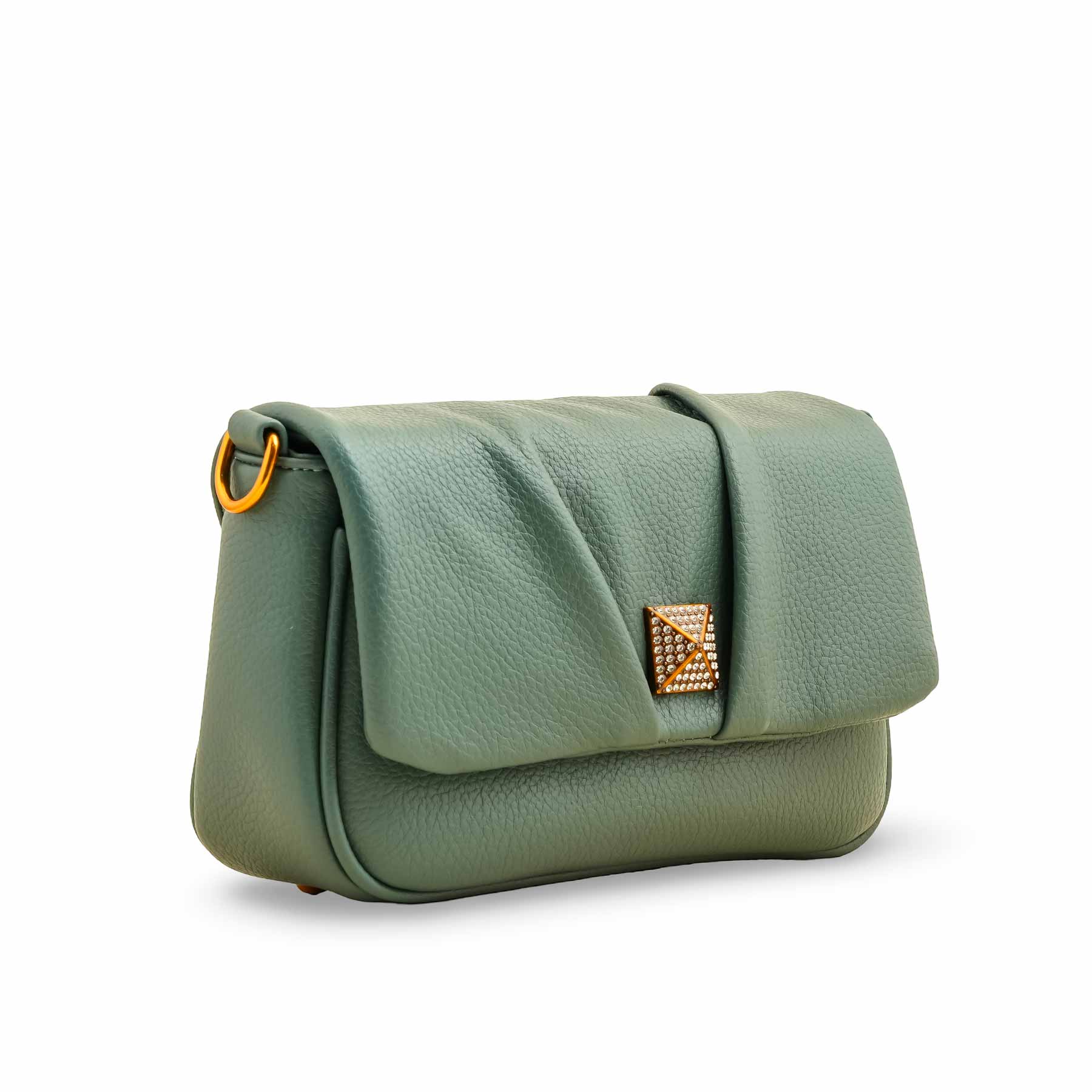 Green Women Formal Shoulder Bag P36375 - Image 3