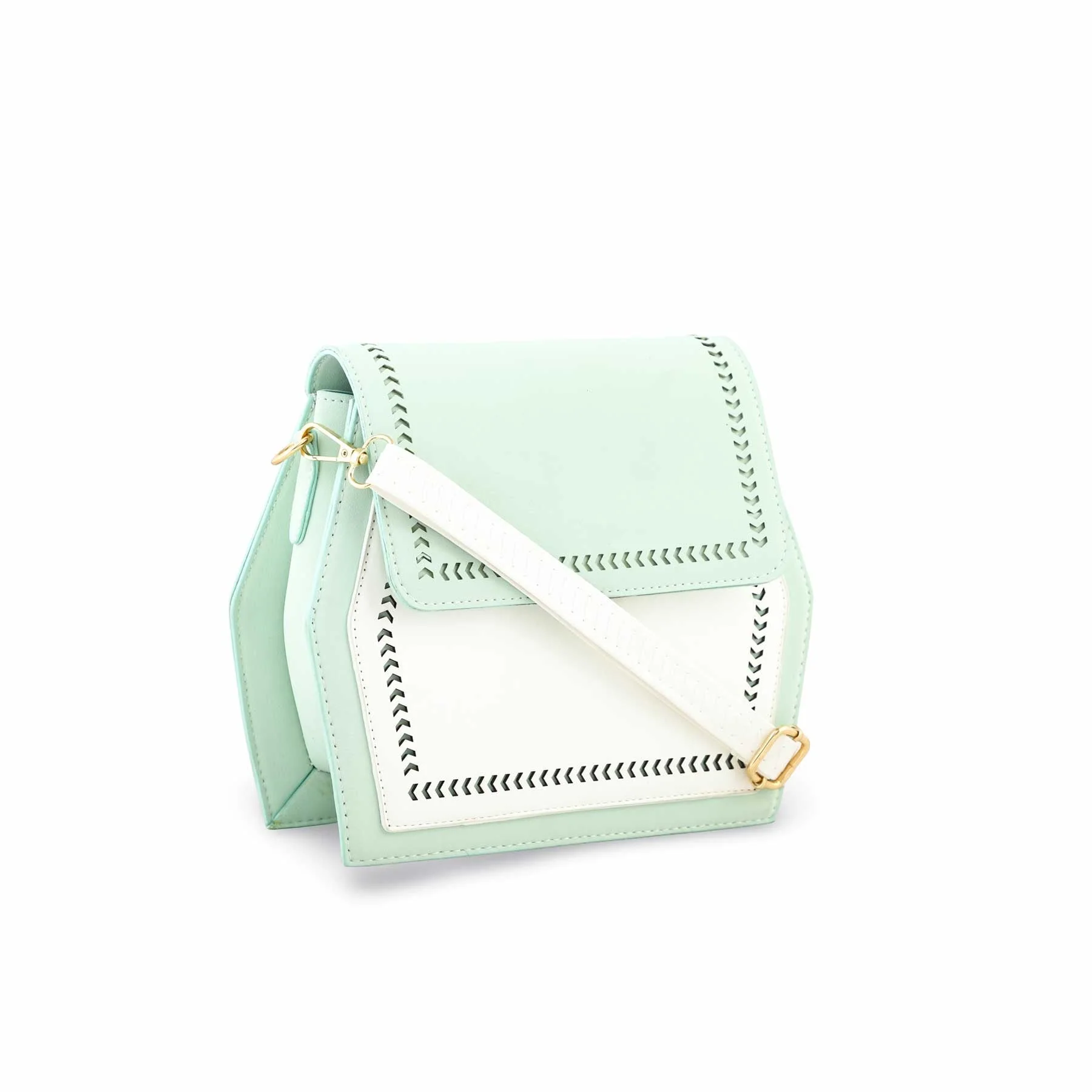 Green Women Formal Shoulder Bag P55646 - Image 2