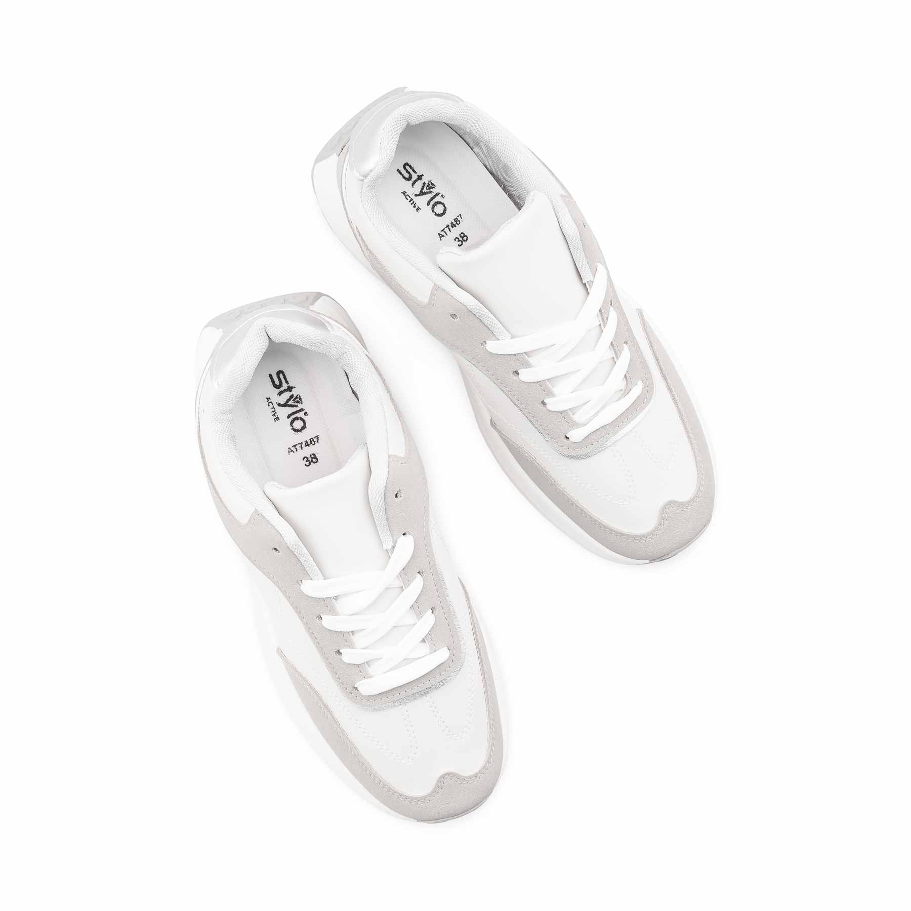 Grey Casual Sneaker For Ladies AT7487 - Image 5