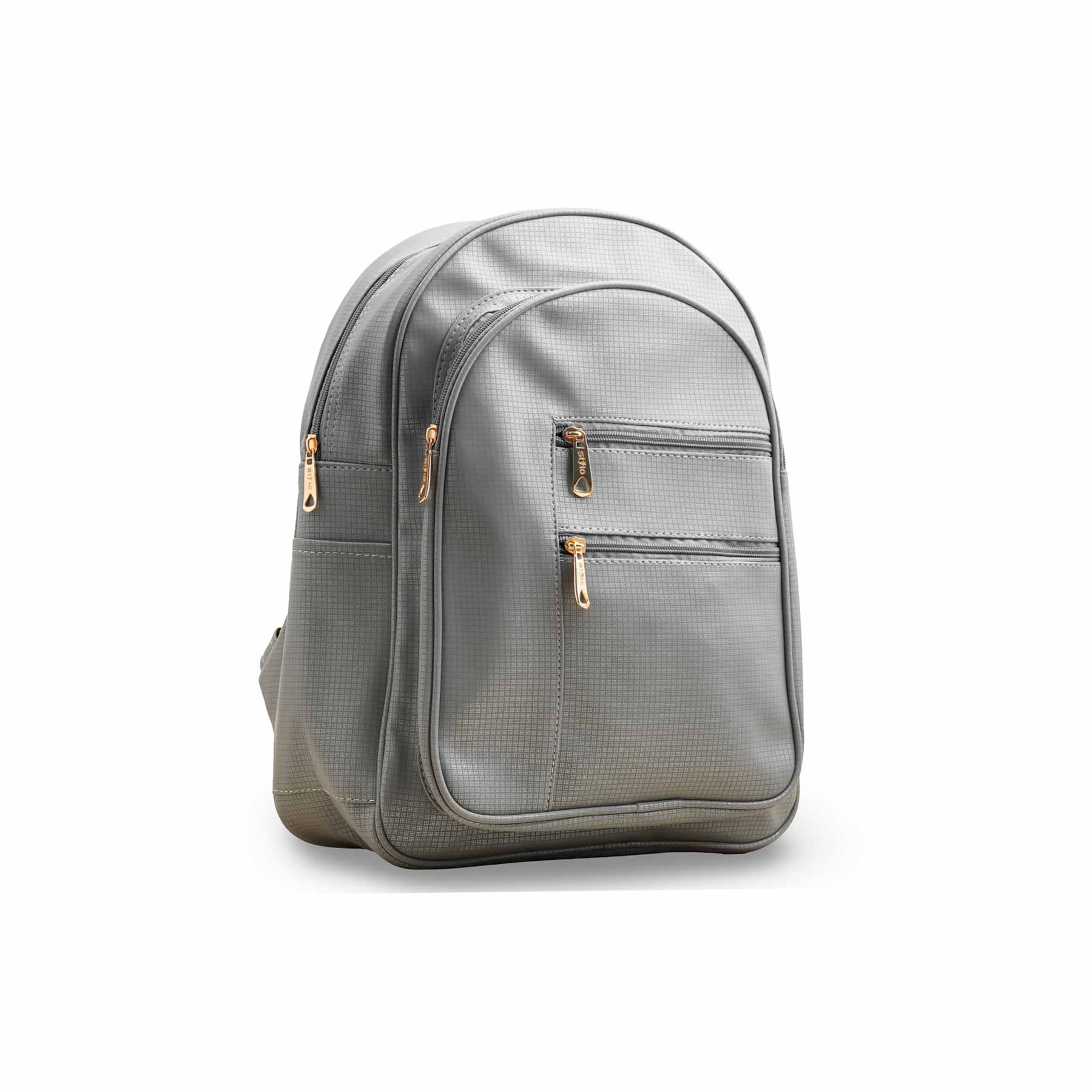 Grey Casual Backpack P56219 - Image 3